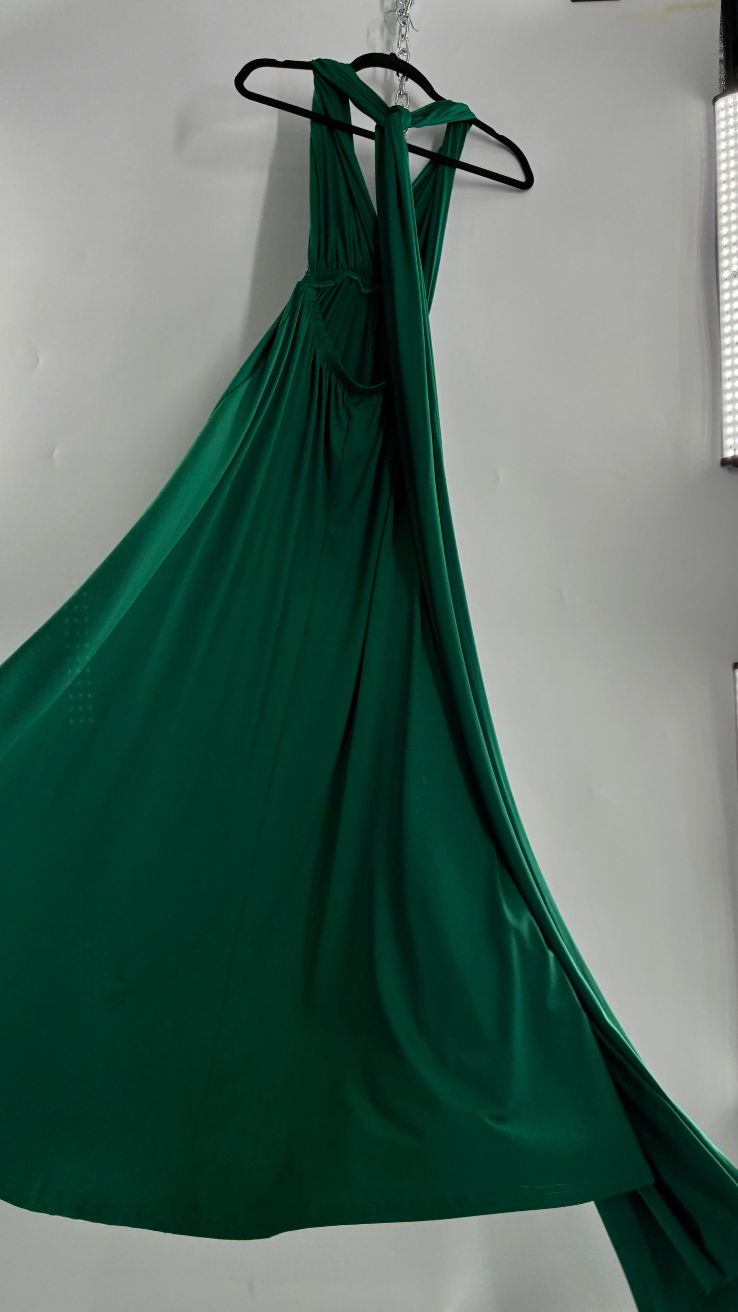 IBTOM CASTLE Forest Green Lycra Multi-Way Convertible Maxi (S)