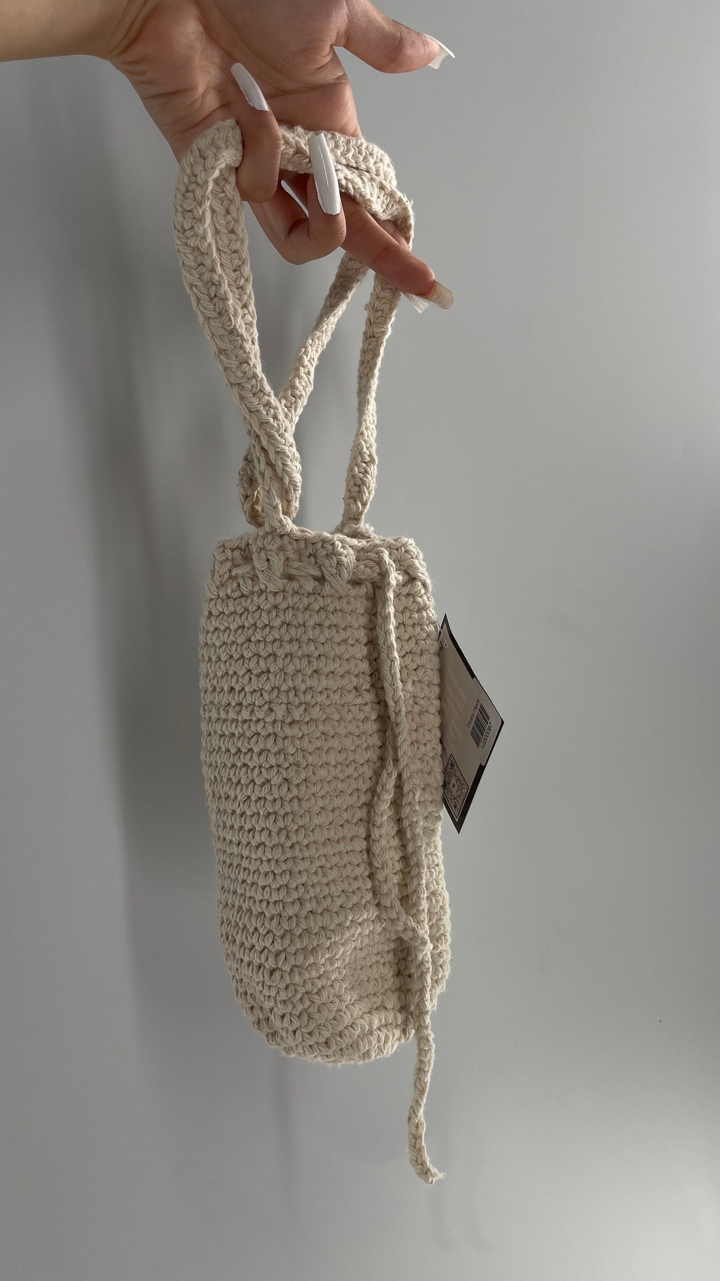 Imported Handmade Crochet Water Bottle Bag with Body/Shoulder Strap
