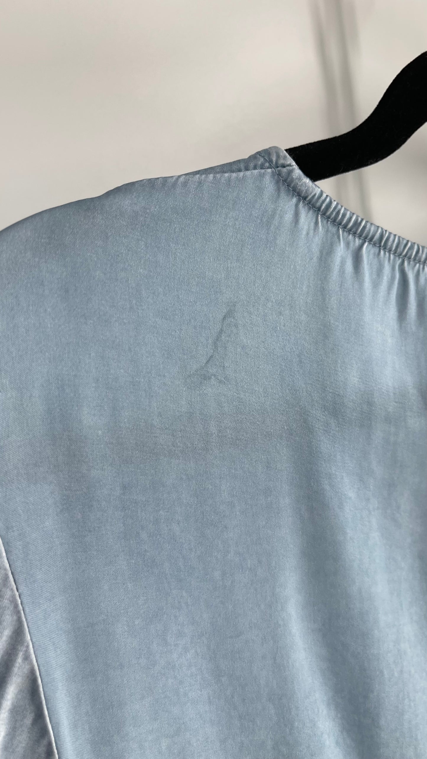 Rays for Days Powder Blue Silky Bell Sleeve Dress (XS)