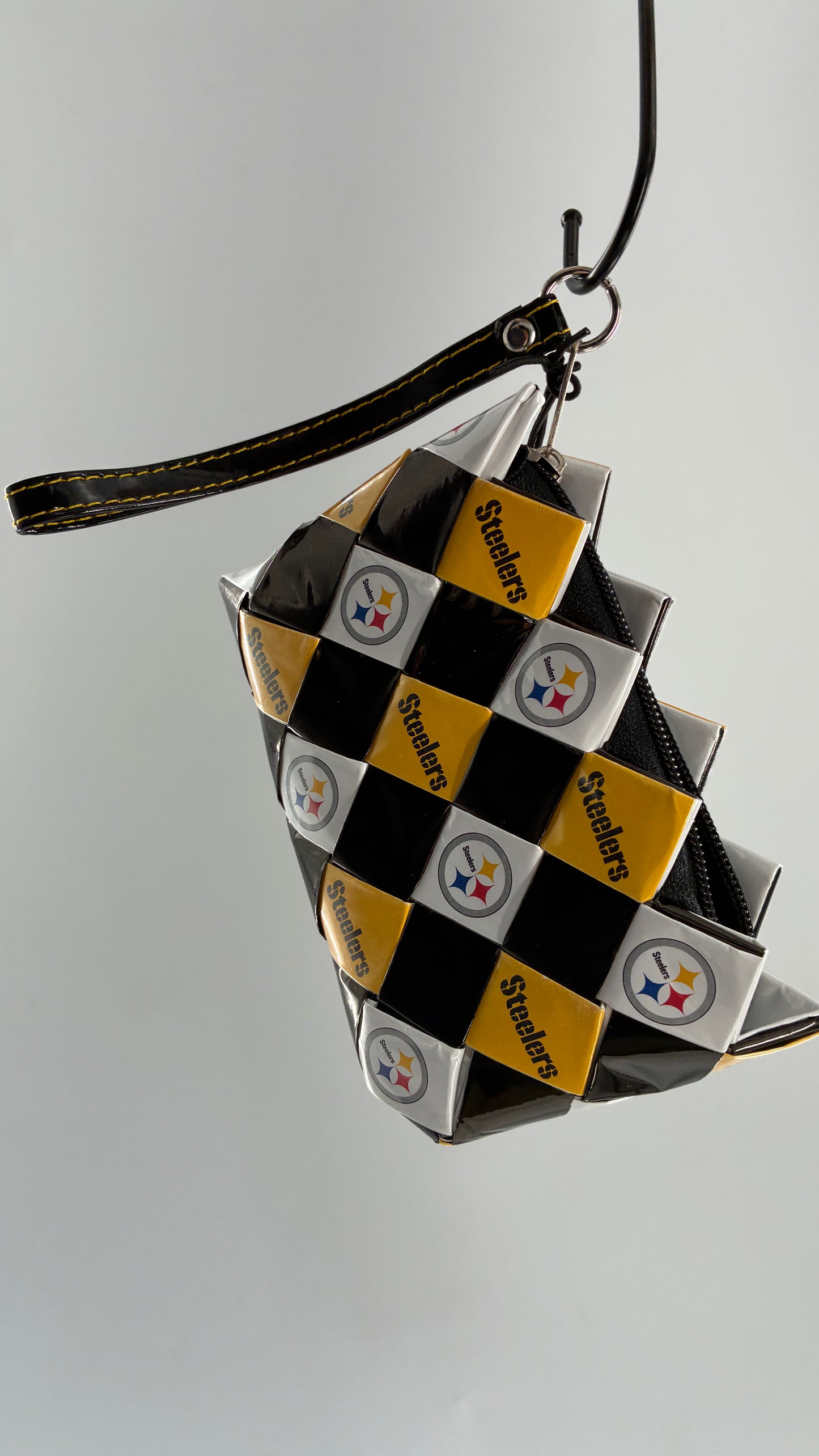 Deadstock Vintage STEELERS OLLIN NFL Wristlet Made in Mexico