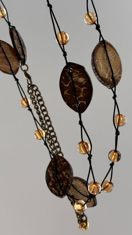 Vintage Beaded Coconut Belt