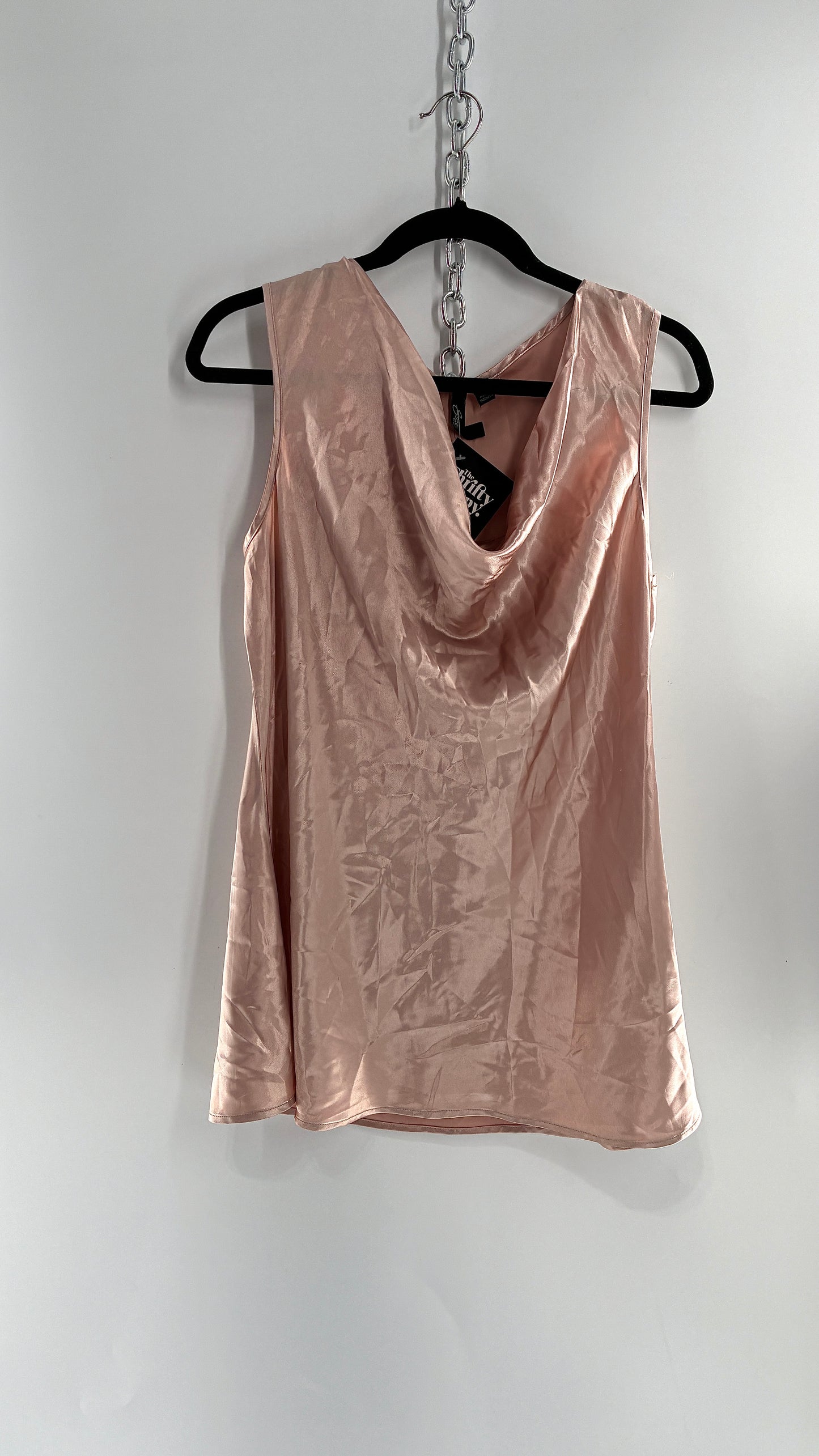 Vintage MILANO Champagne Cowl Neck Camisole (Large)