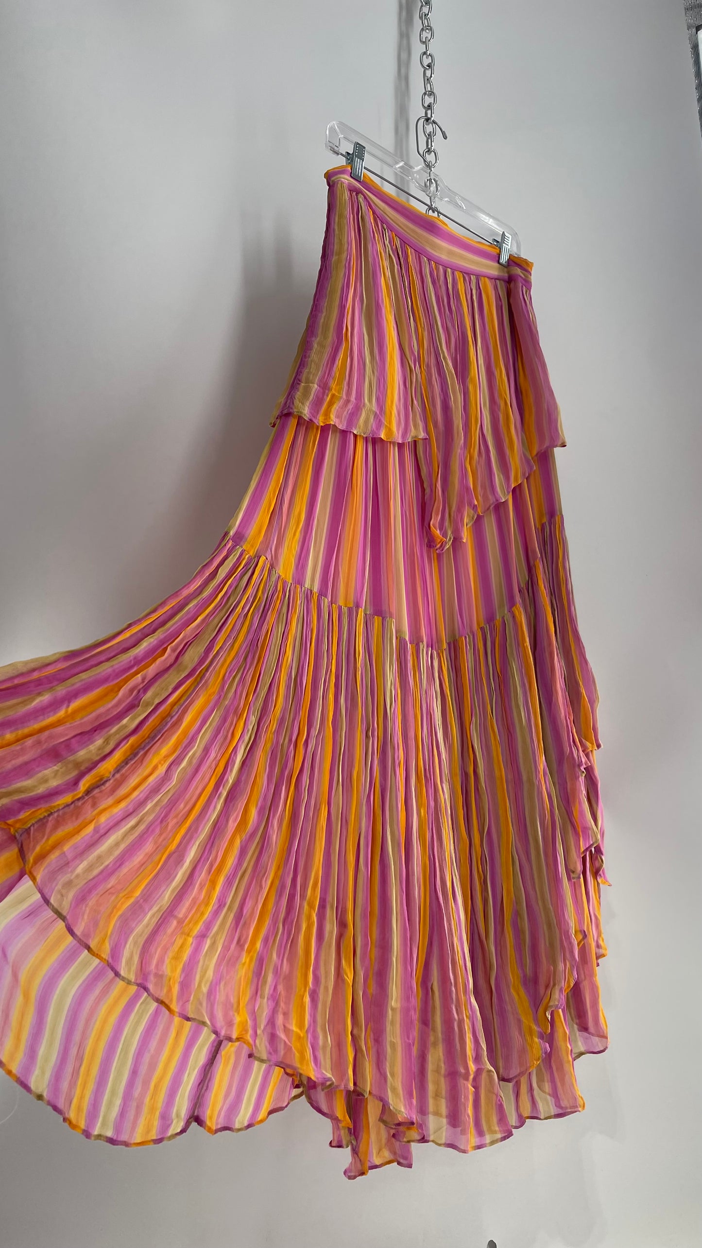 Free People Crimped Striped Voluminous Maxi Skirt (12)