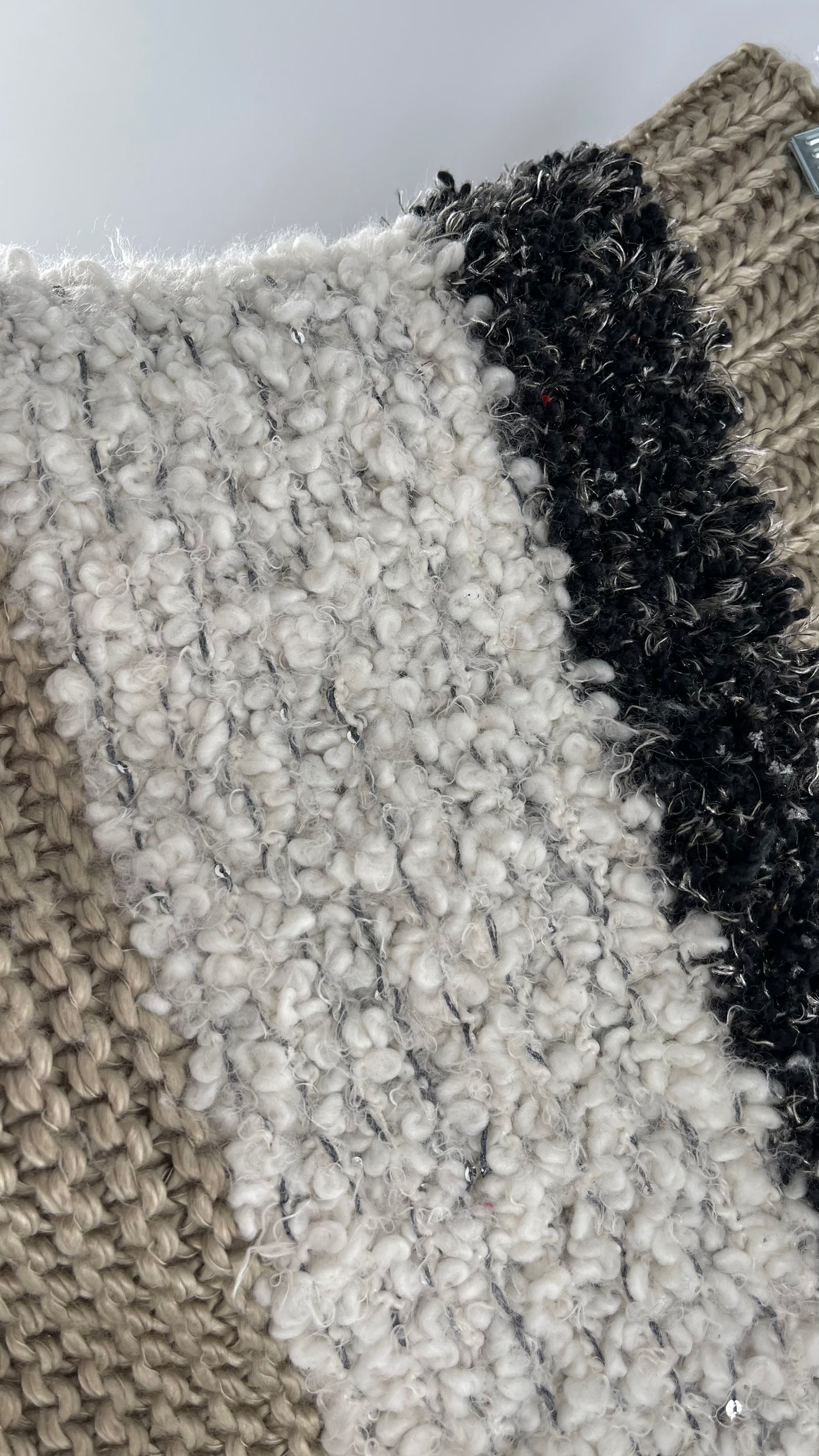 Anthropologie Sleeping on Snow Neutrals Knit Infinity Scarf is