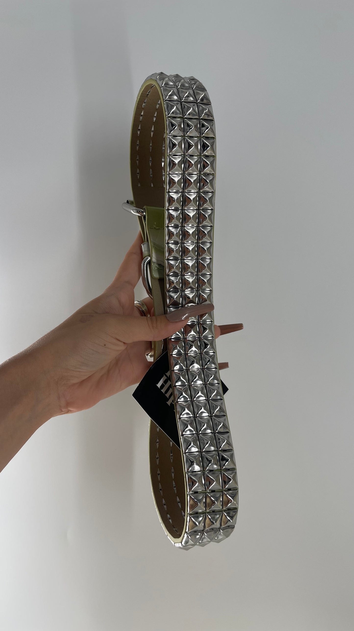 Urban Outfitters Green Marble Studded Belt (Medium)