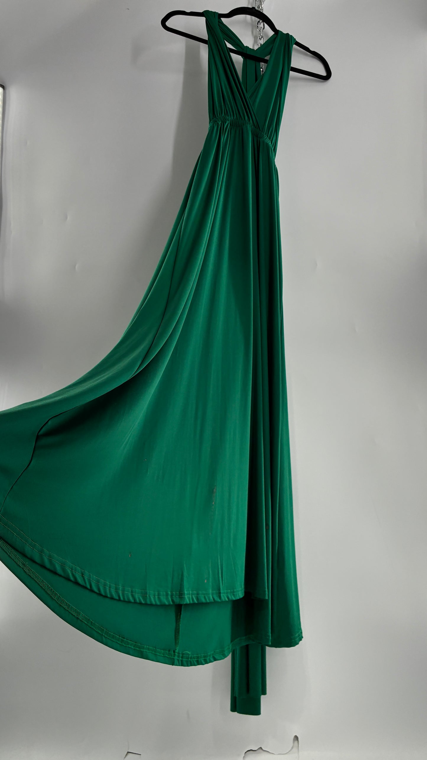 IBTOM CASTLE Forest Green Lycra Multi-Way Convertible Maxi (S)
