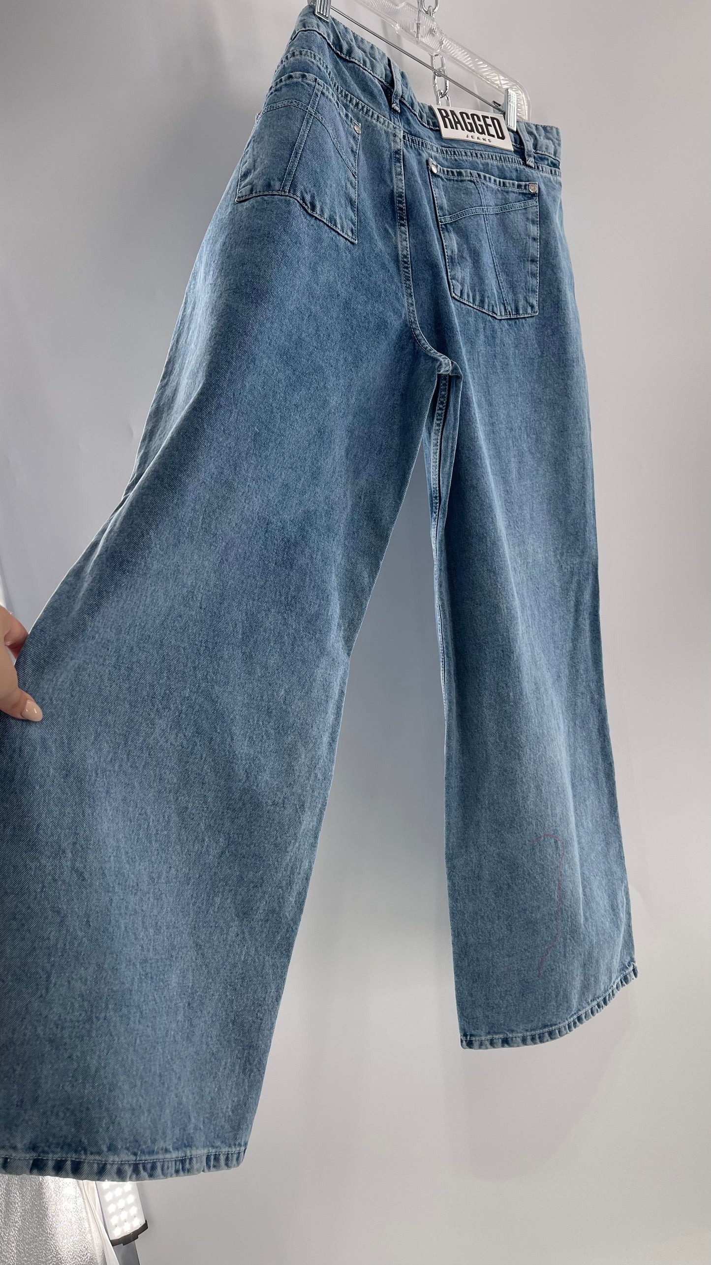 Ragged Priest Light Wash Straight Leg Jeans (36)