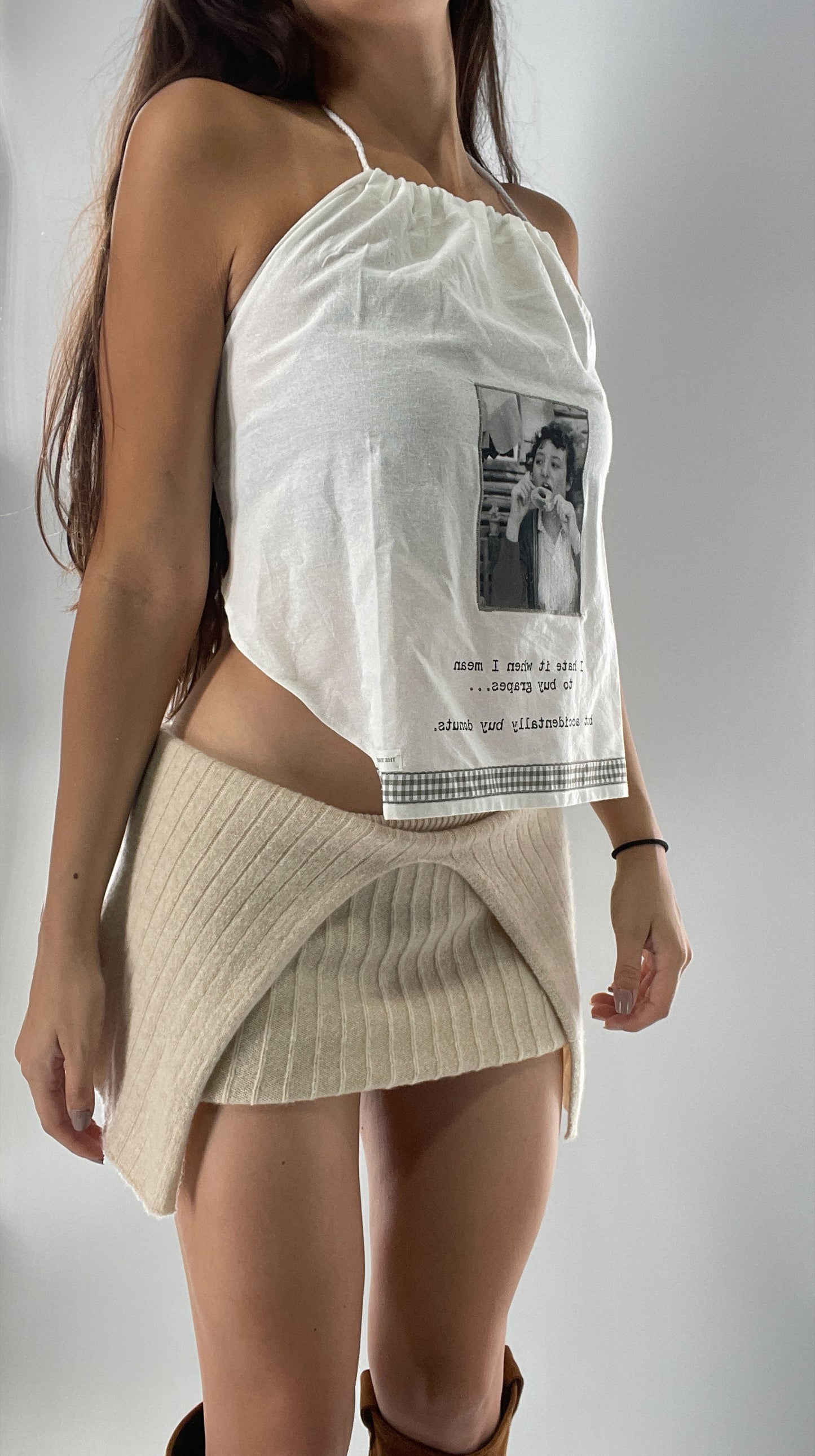 Vintage Handmade Backless Top (One Size)