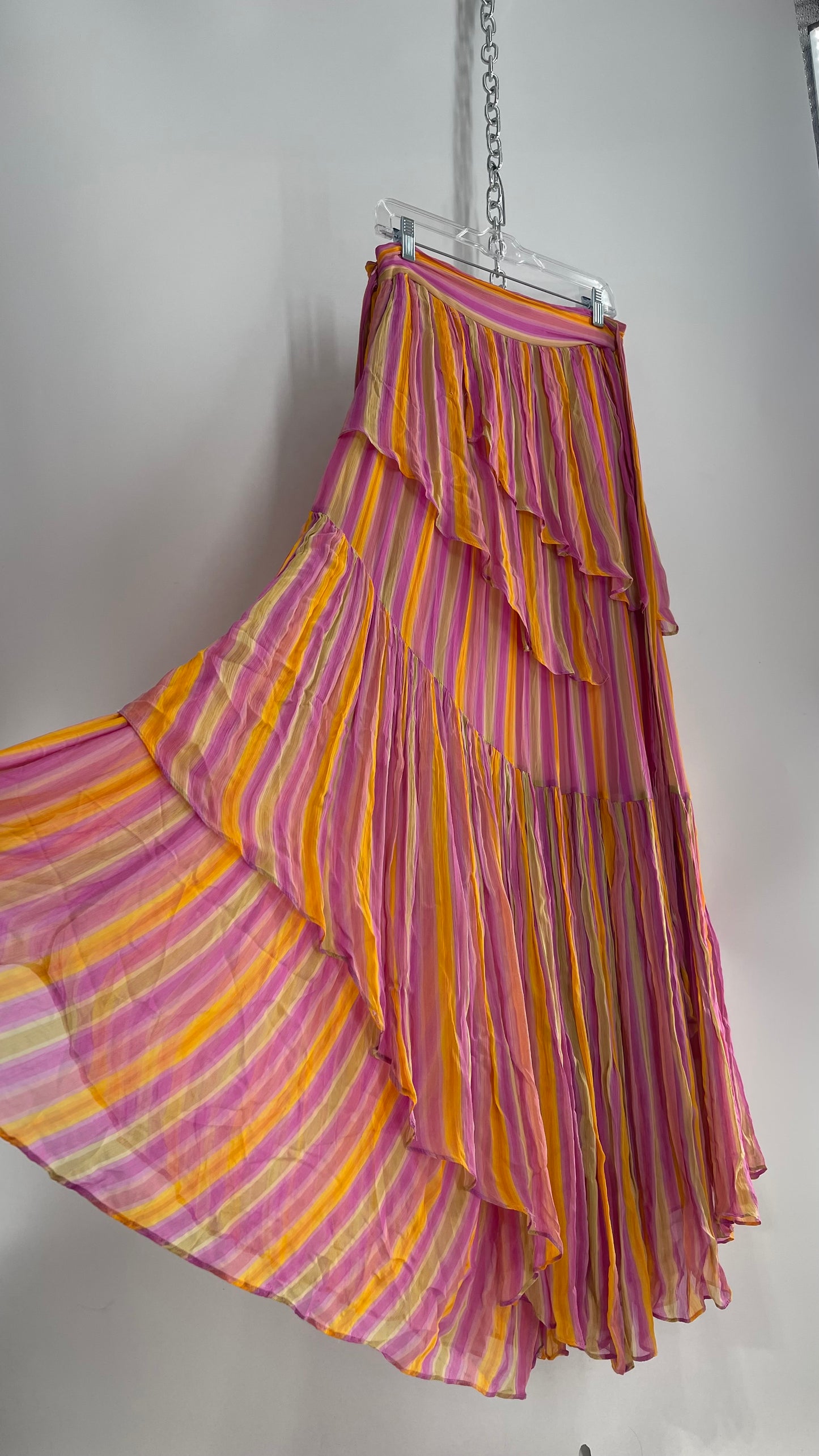 Free People Crimped Striped Voluminous Maxi Skirt (12)