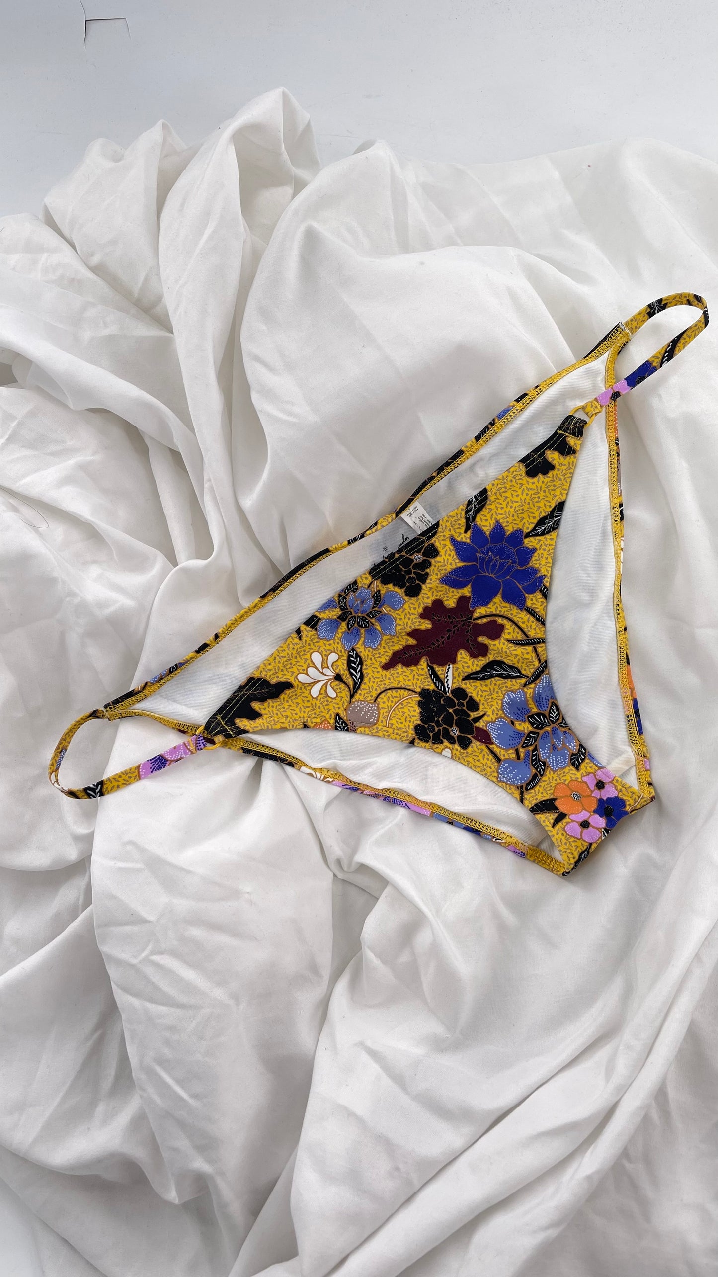Urban Outfitters Out From Under Yellow Floral Swim Bottoms (XL)