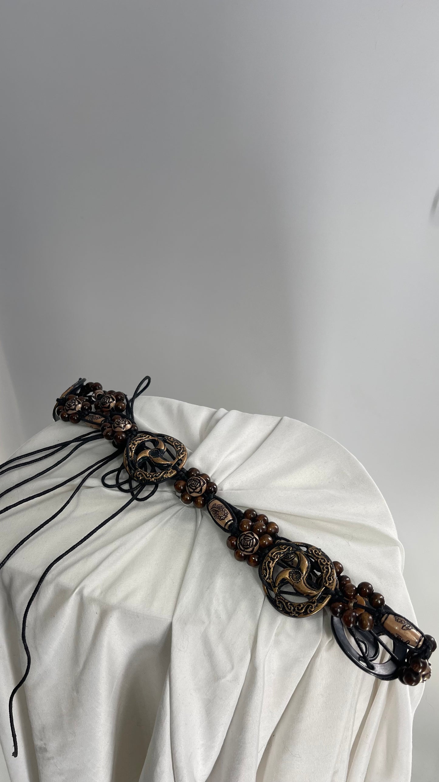 Vintage Beaded Bey Blade Tropical Belt (One Size)
