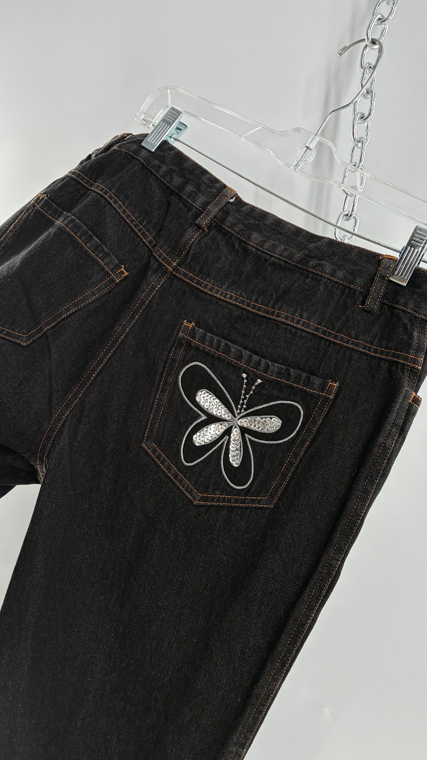 Vintage FORENZA Denim with Sequin Butterfly Detail (12)
