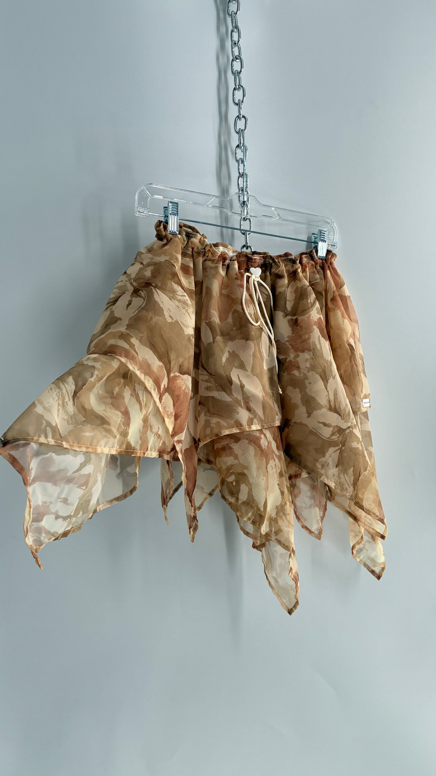 Handmade Handkerchief Hem Mini Skirt