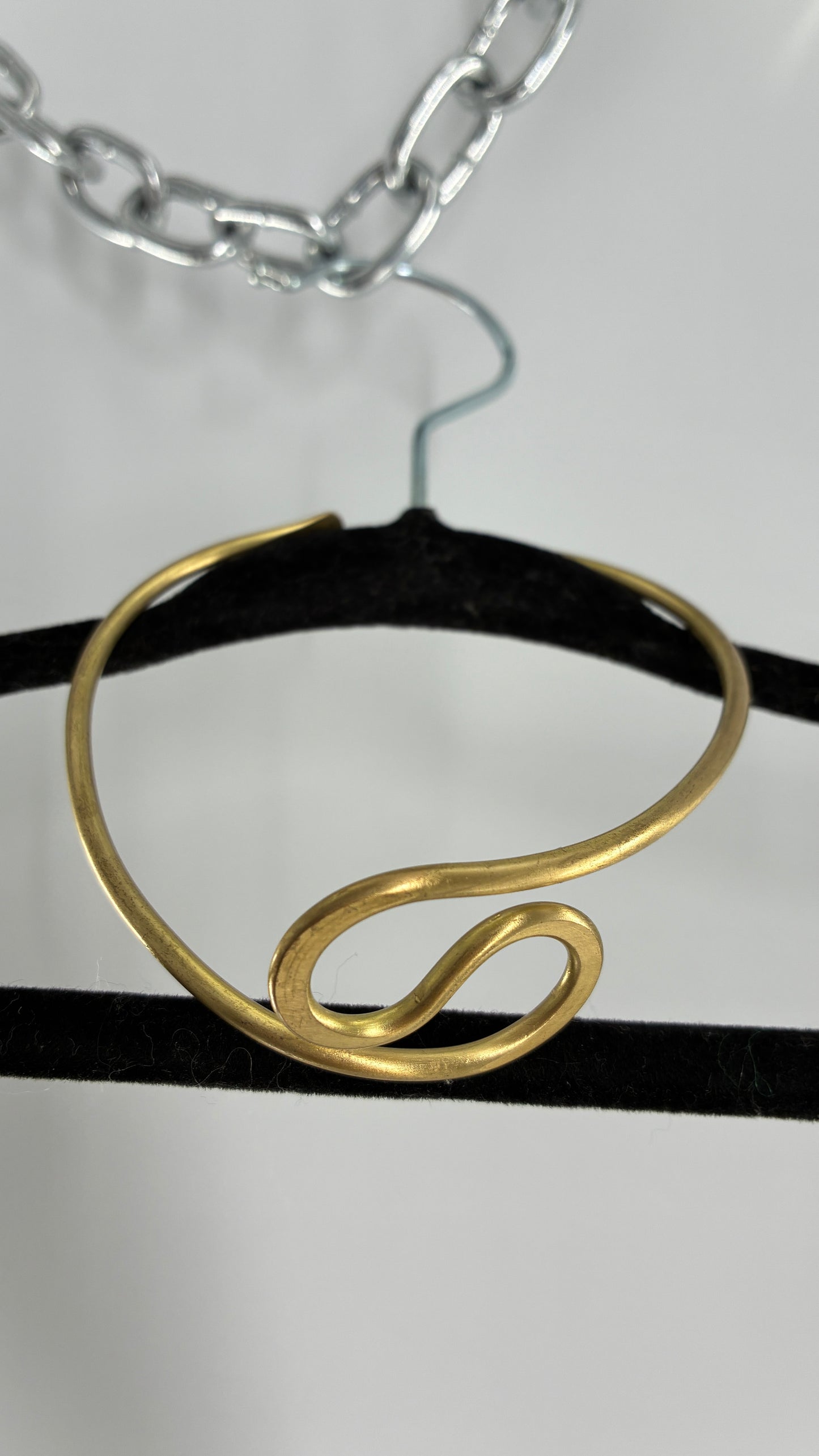 Gold Hammered Choker / Arm Cuff
