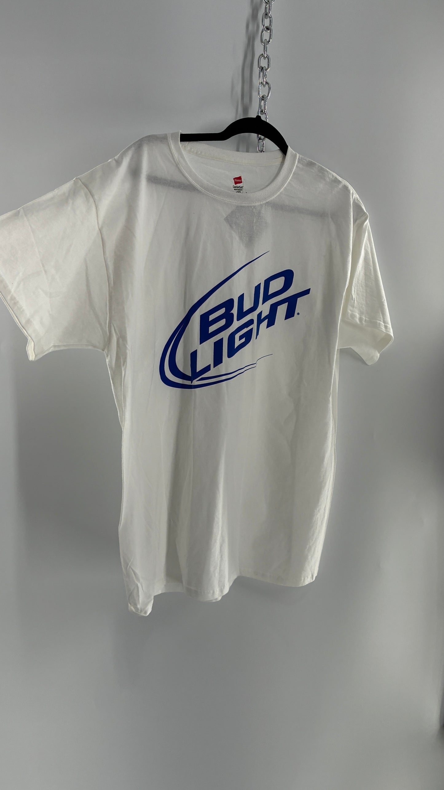 Vintage Bud Light Logo T Shirt (Large)