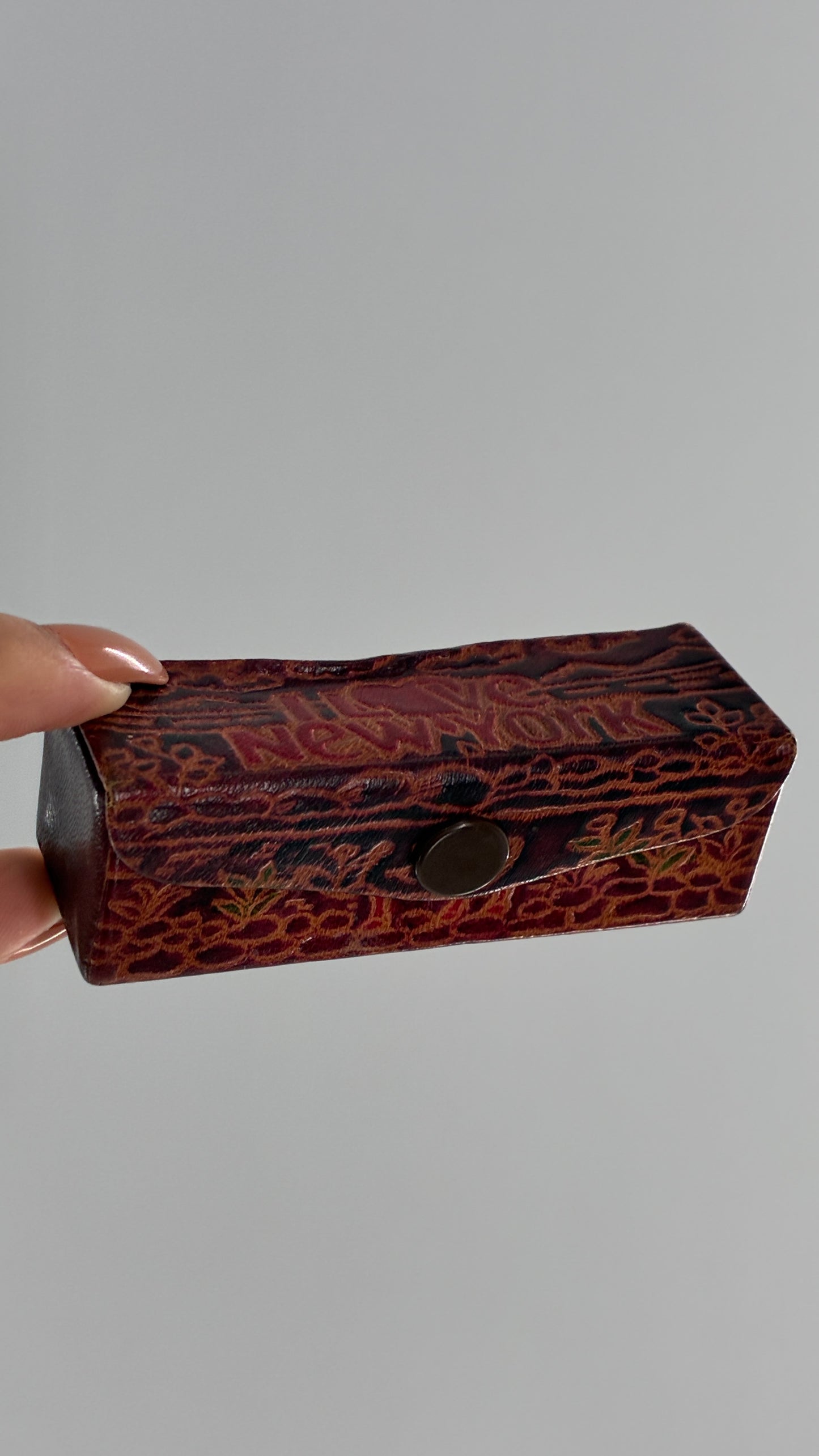 Vintage 1980s I ♥️ NEW YORK Leather Lipstick Case