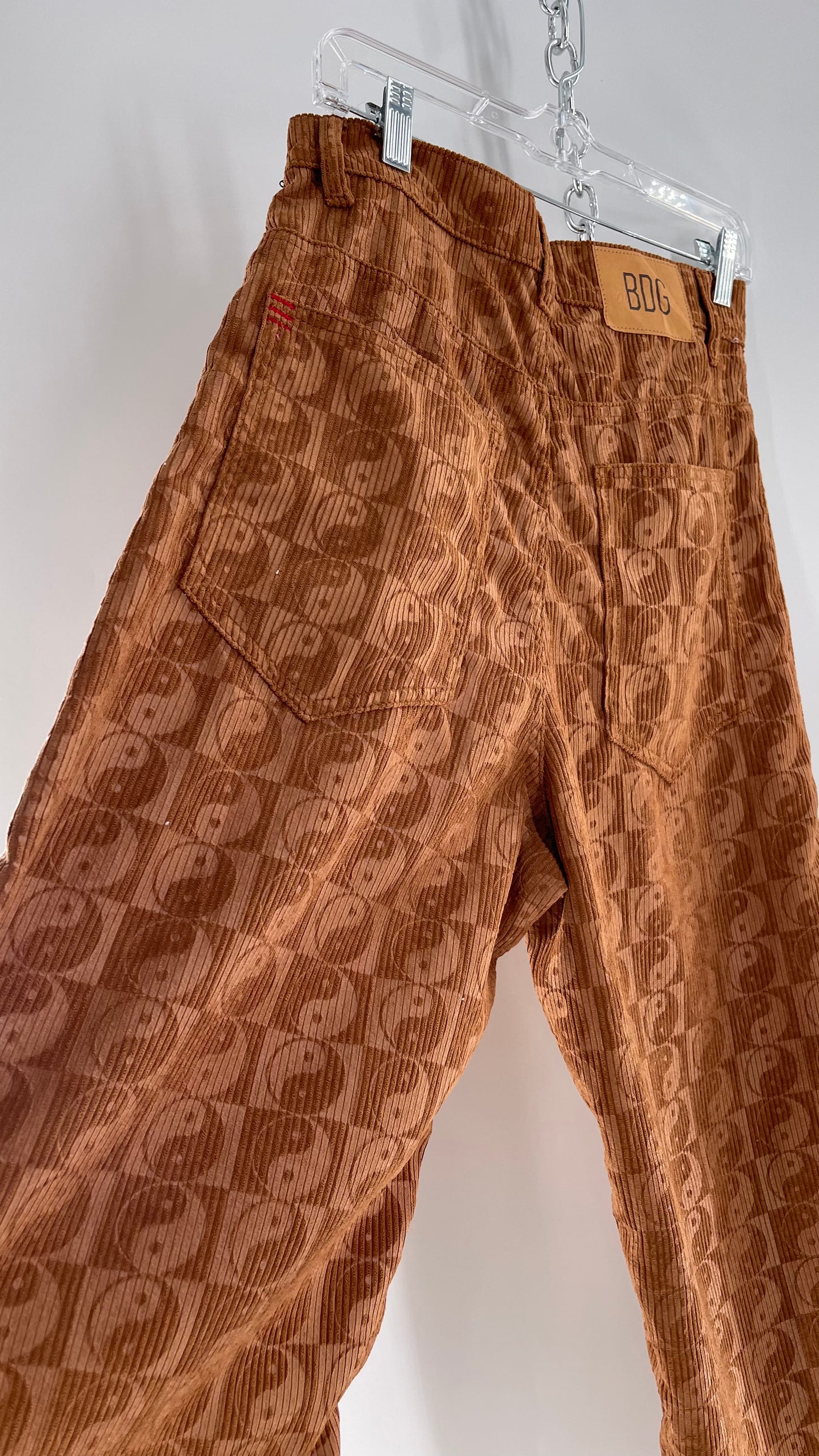 BDG Corduroy Checkered Ying Yang Straight Legs (28)