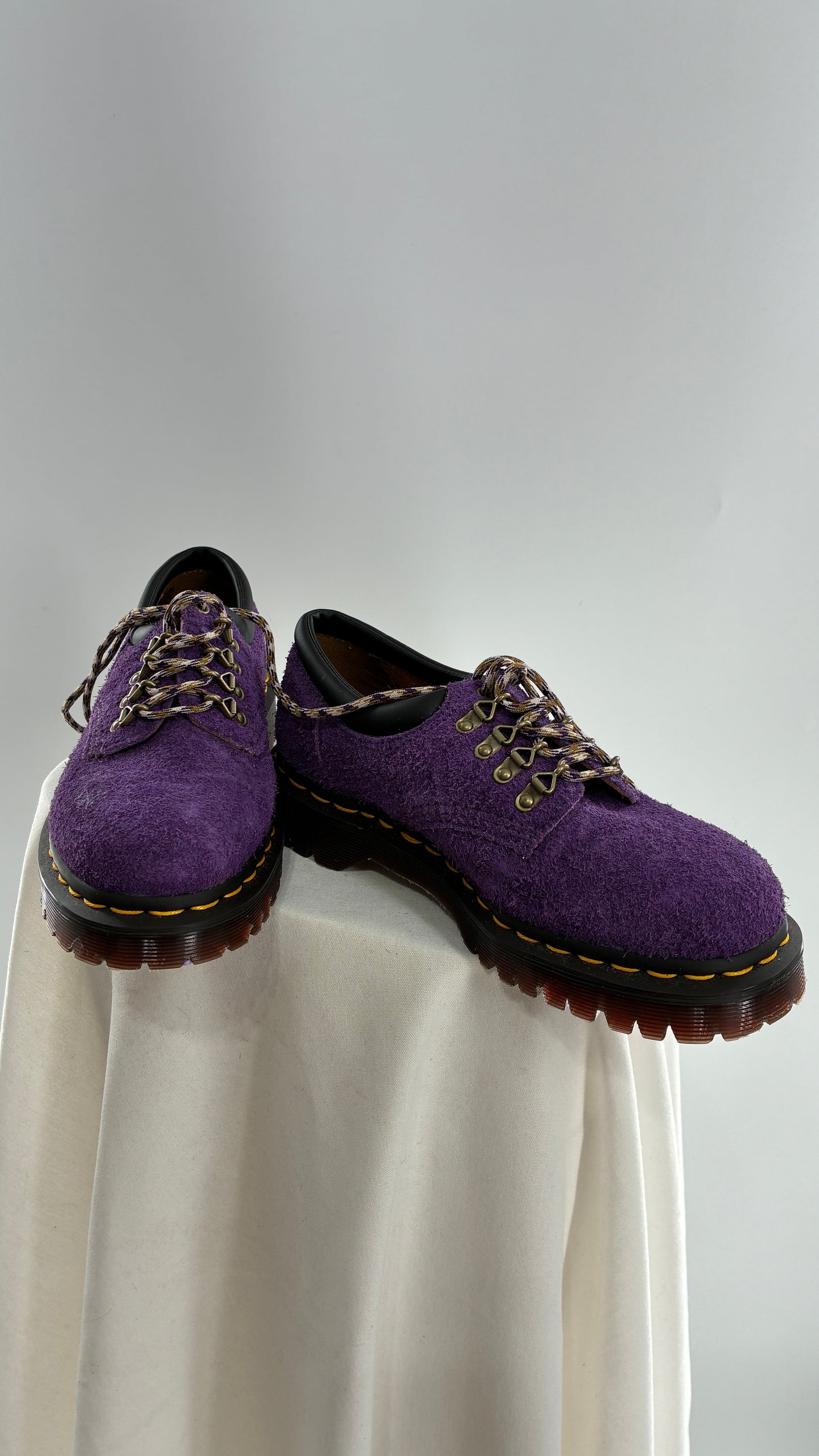 Vintage Dr. Martens 8053 Ben Purple Suede Leather Oxford Sneakers (6)