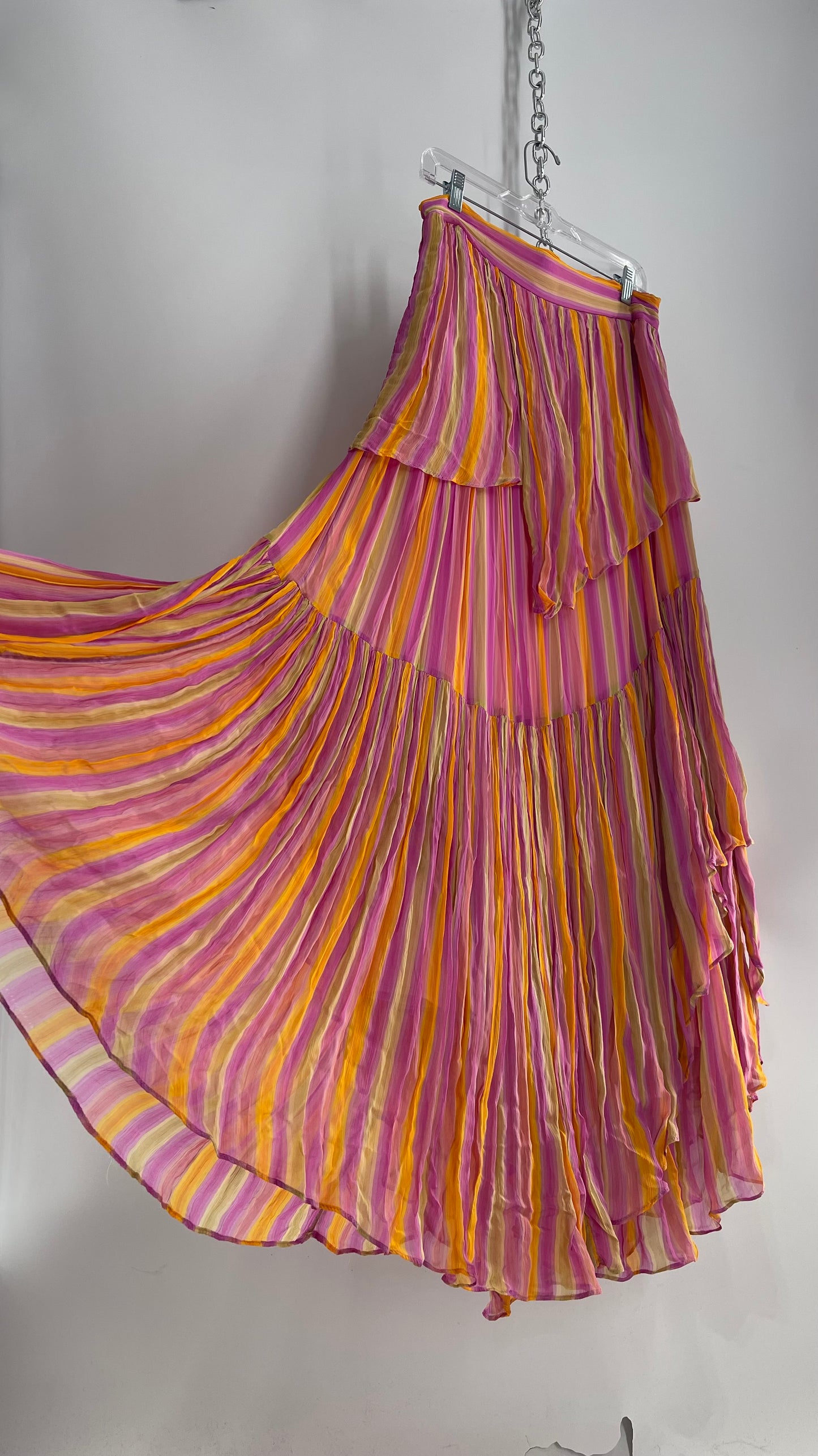 Free People Crimped Striped Voluminous Maxi Skirt (12)