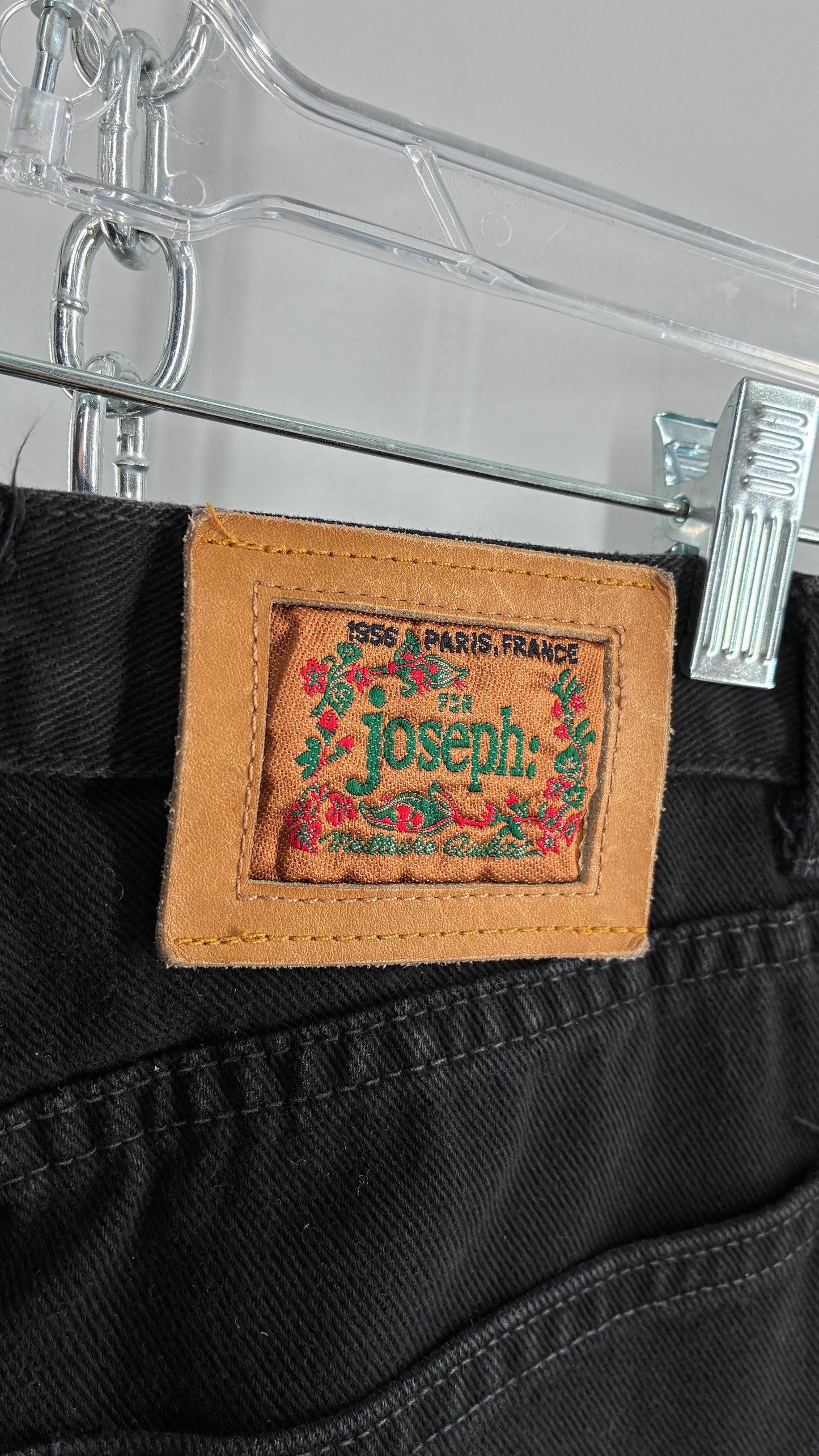 Vintage For Joseph Paris, France Black High Waisted Mom Jean (28)