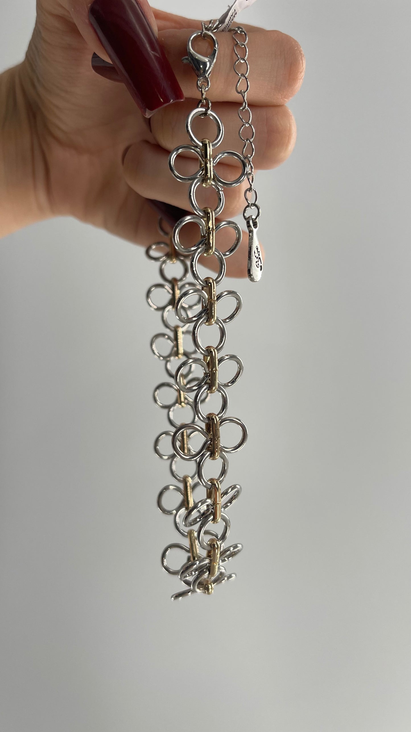 Free People Mixed Metal, Gold and Silver Choker Necklace