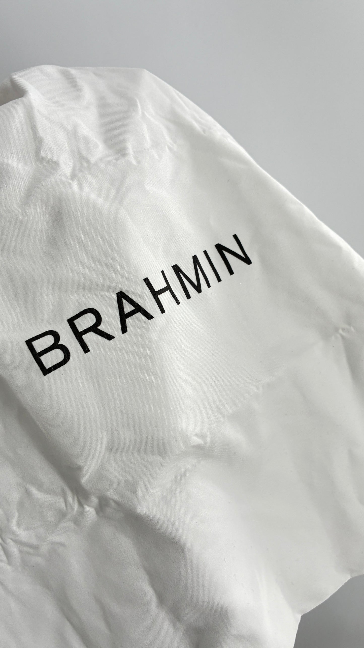 BRAHMIN Arietta Pomegranate Melbourne Mini Purse with Tags Attached, Gold Crossbody Chain and Authentication