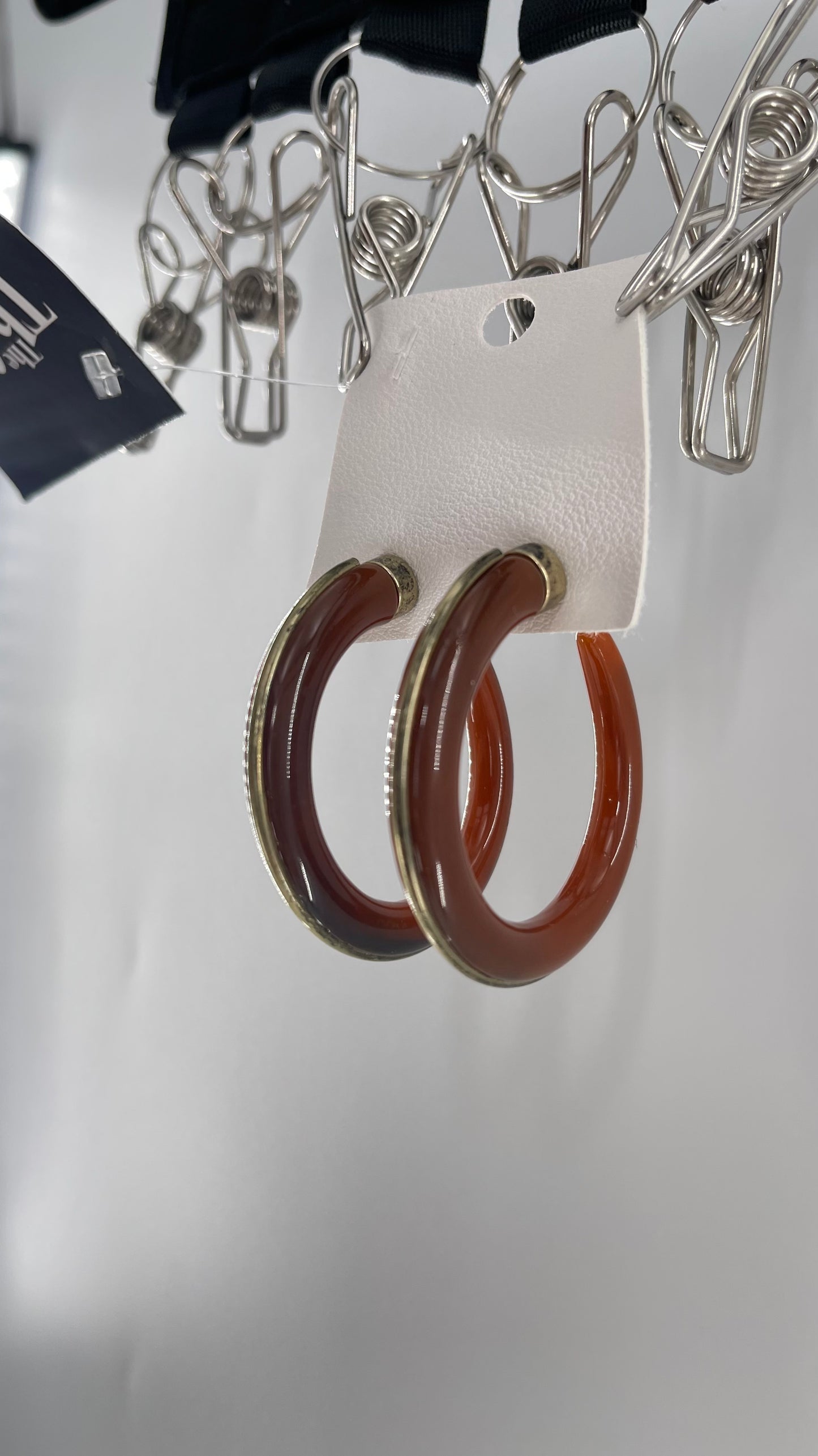 Free People Brown + Brass Hoop Earring