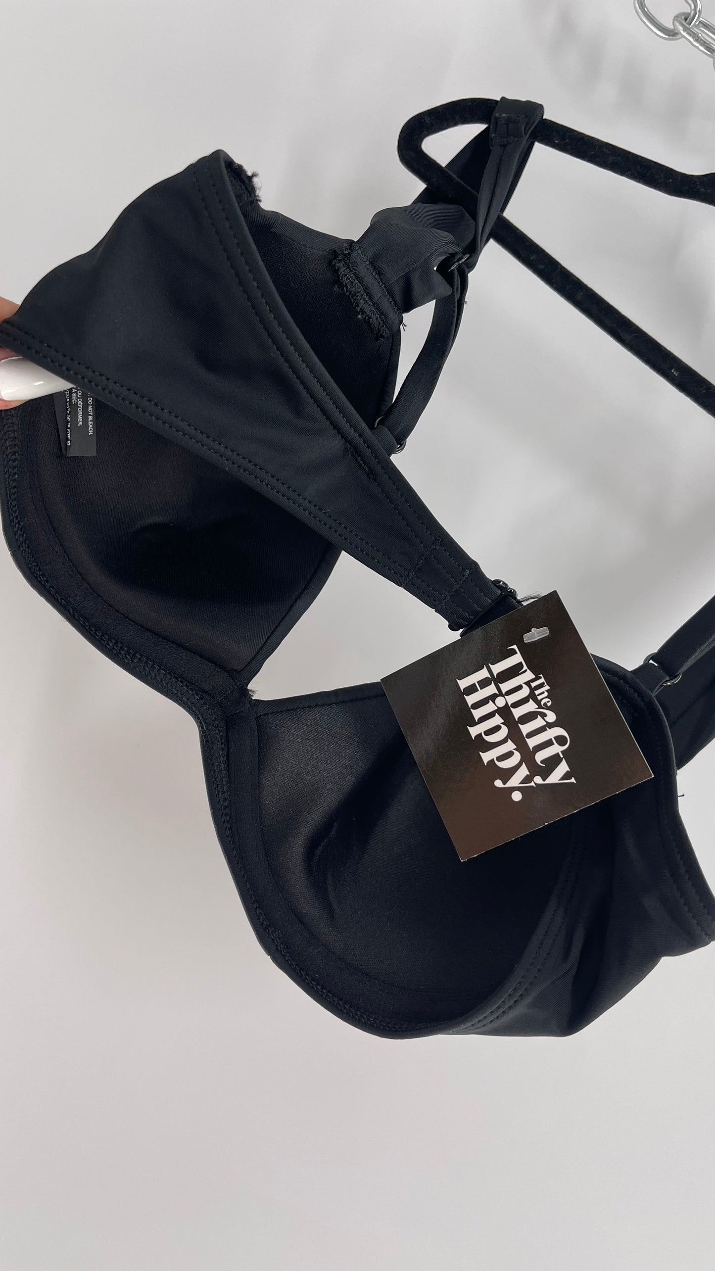 Urban Outfitters Out From Under Black Underwire Swim Top (Medium)