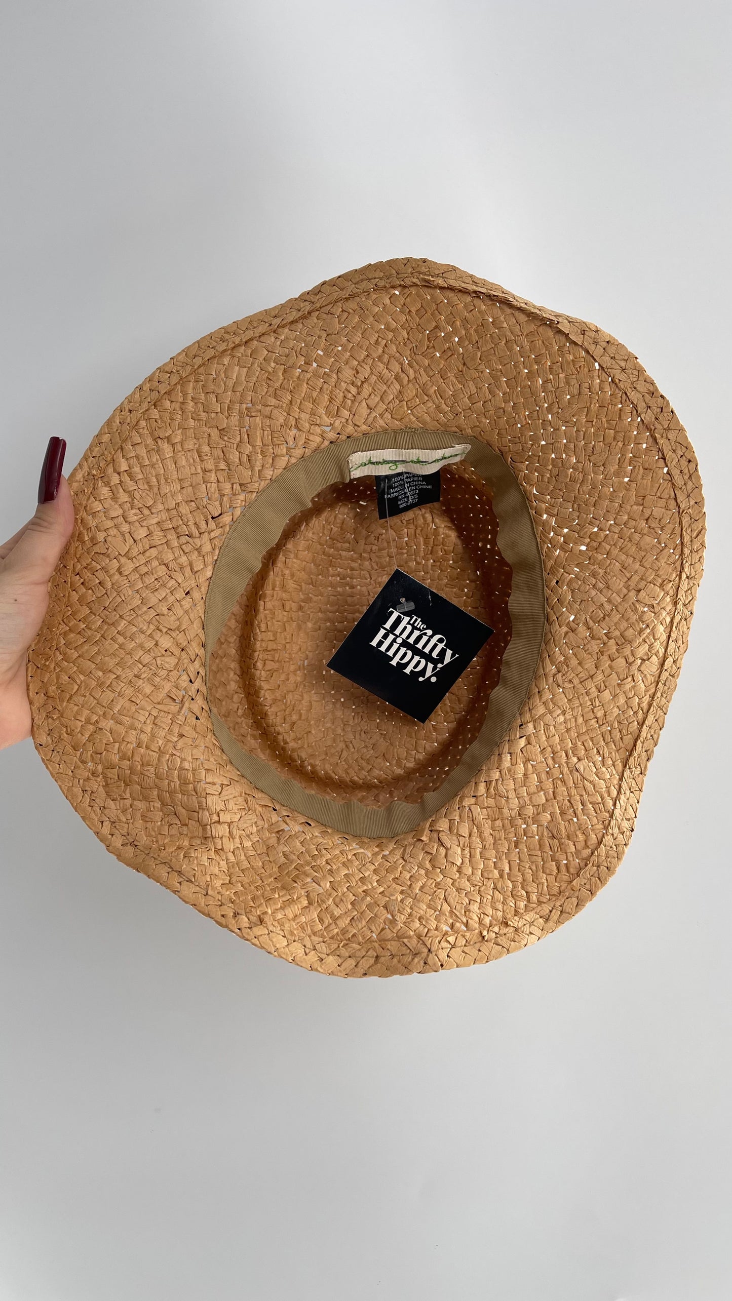 Staring at Stars Tan Straw Sun Hat with Belted Detail