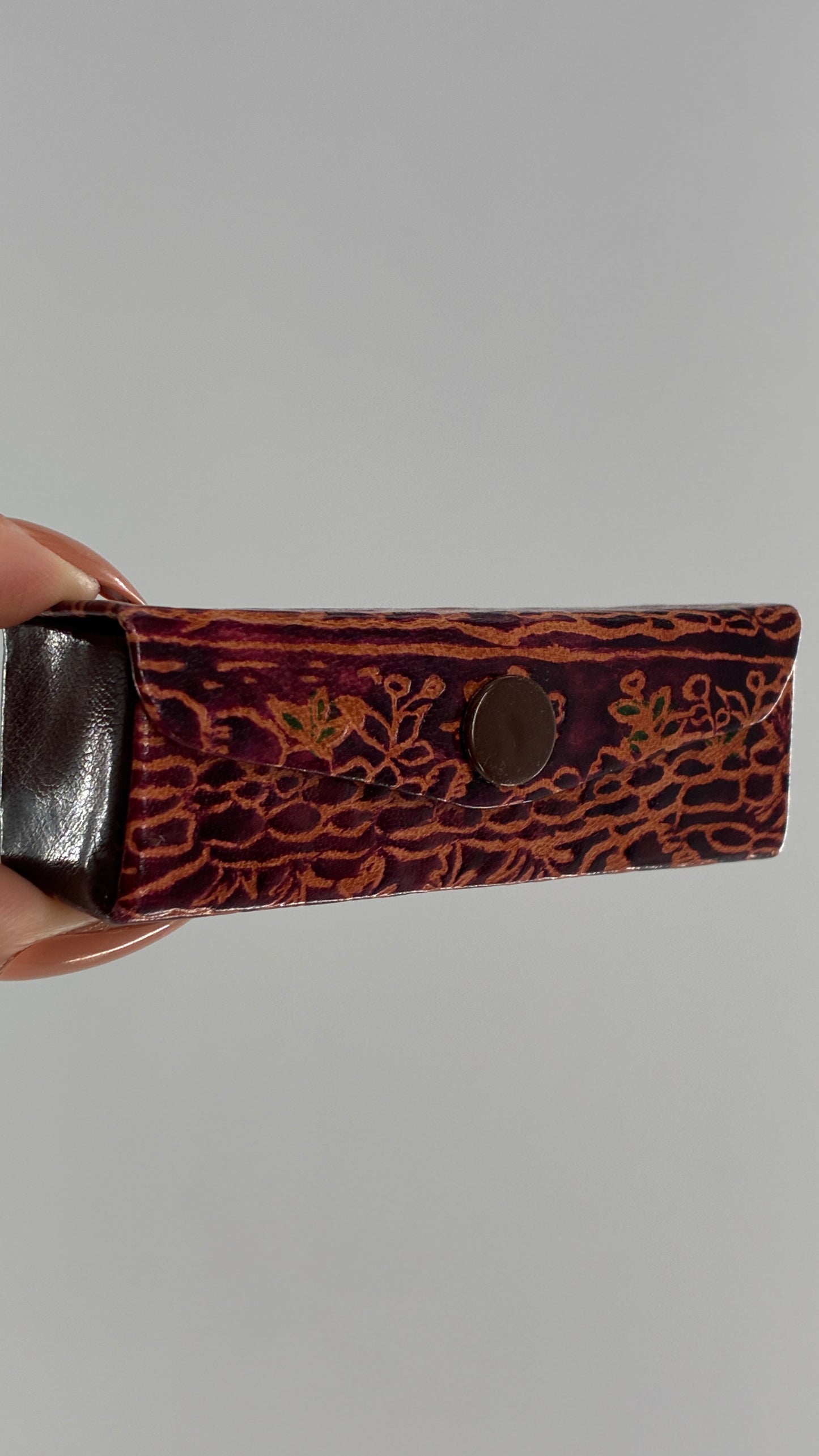 Vintage 1980s I ♥️ NEW YORK Leather Lipstick Case