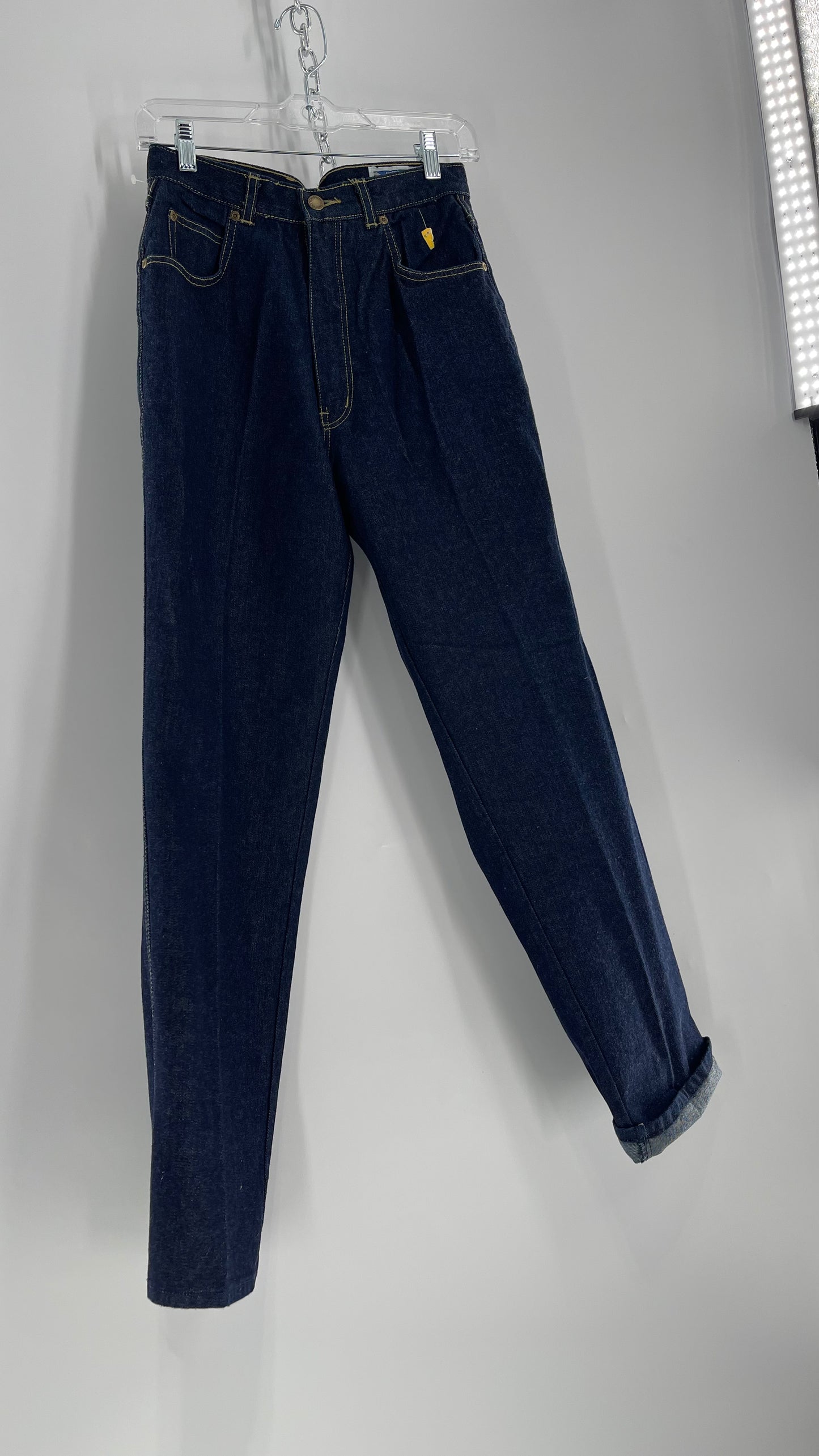 Vintage Justin Allen Dark Wash 70’s-80’s High Waisted Mom Jean (11)