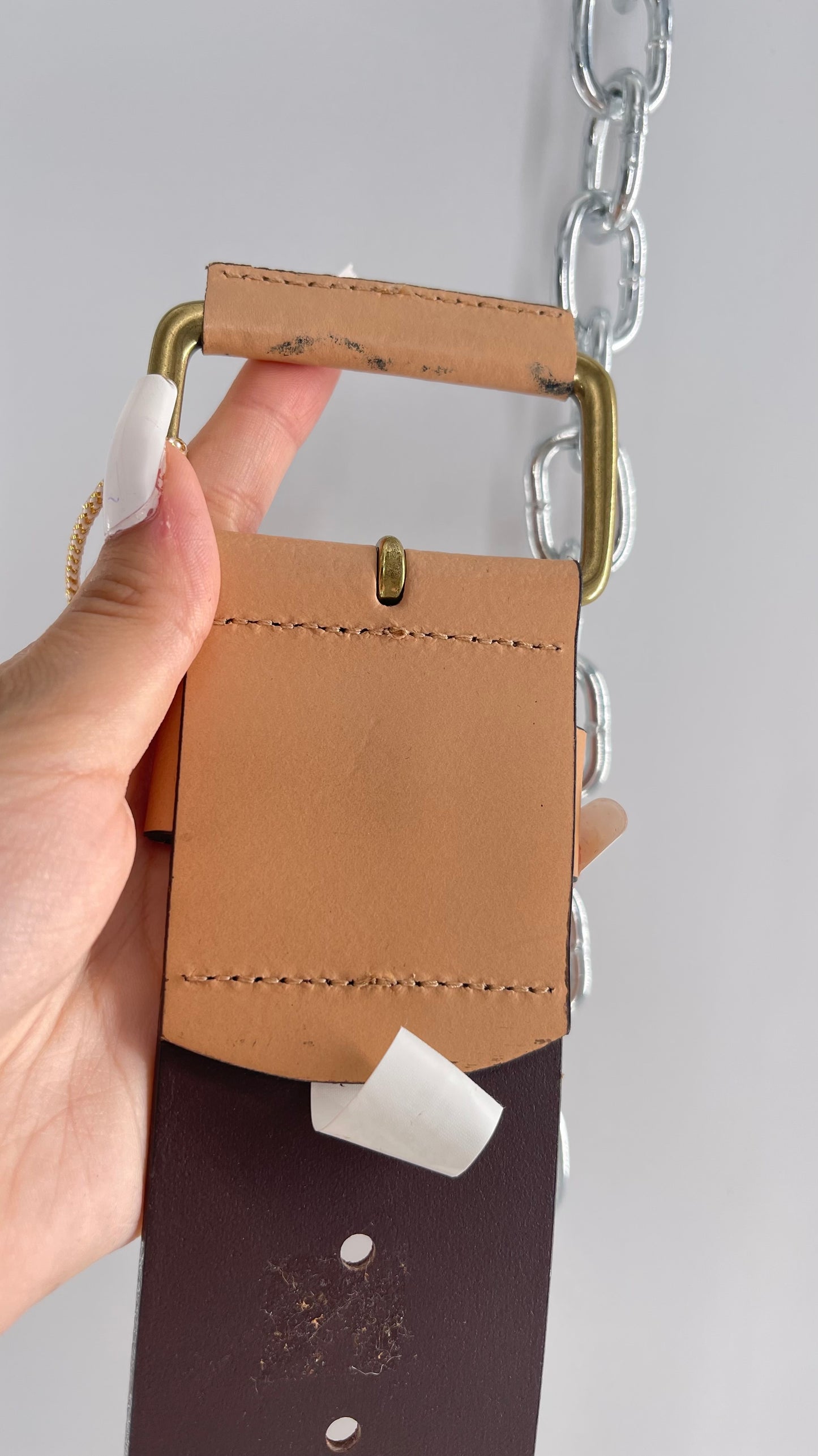 Banana Republic Italian Cow Leather Tan (S)