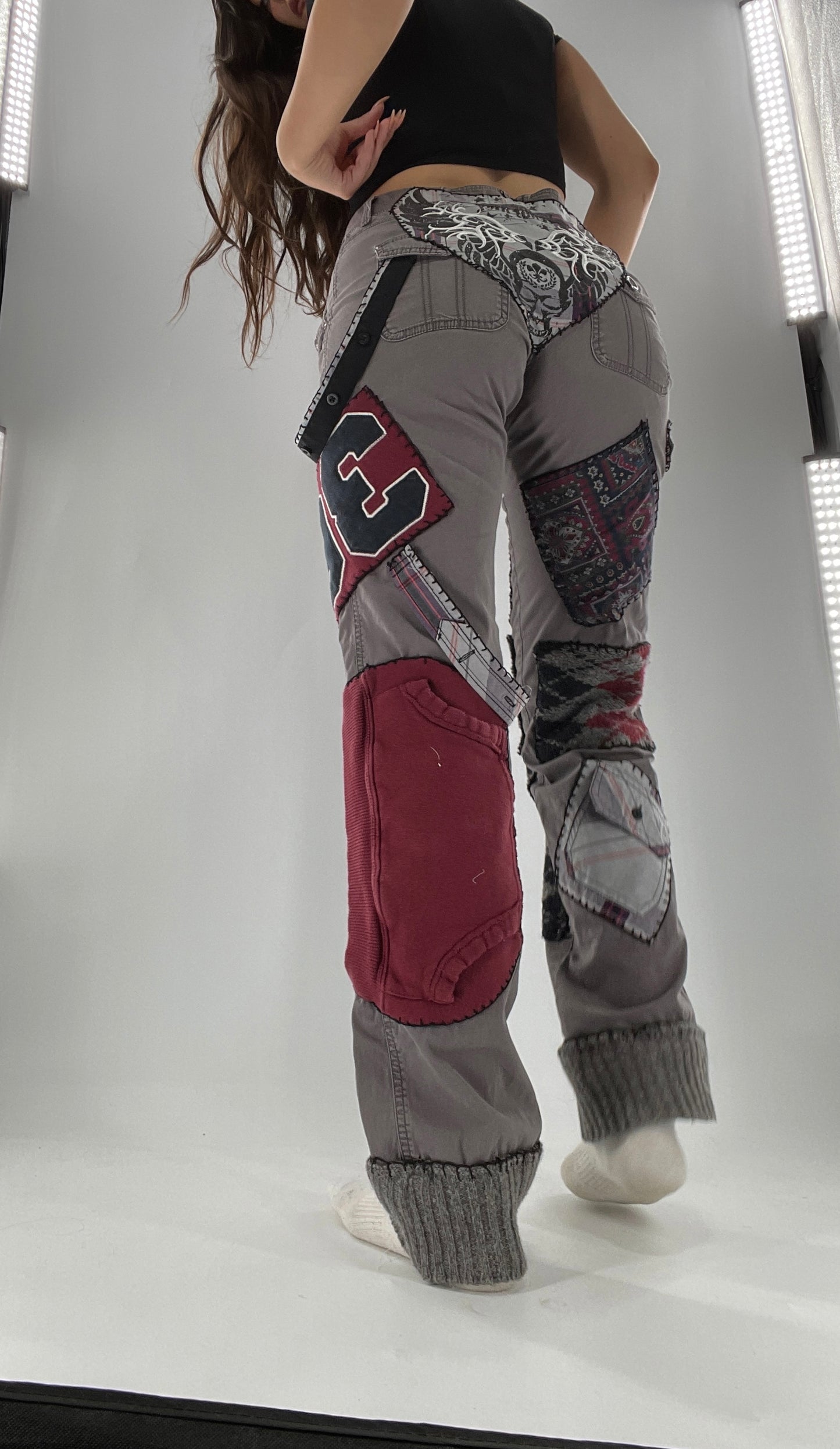 CUSTOM Handmade Patchwork Straight Legs (4)