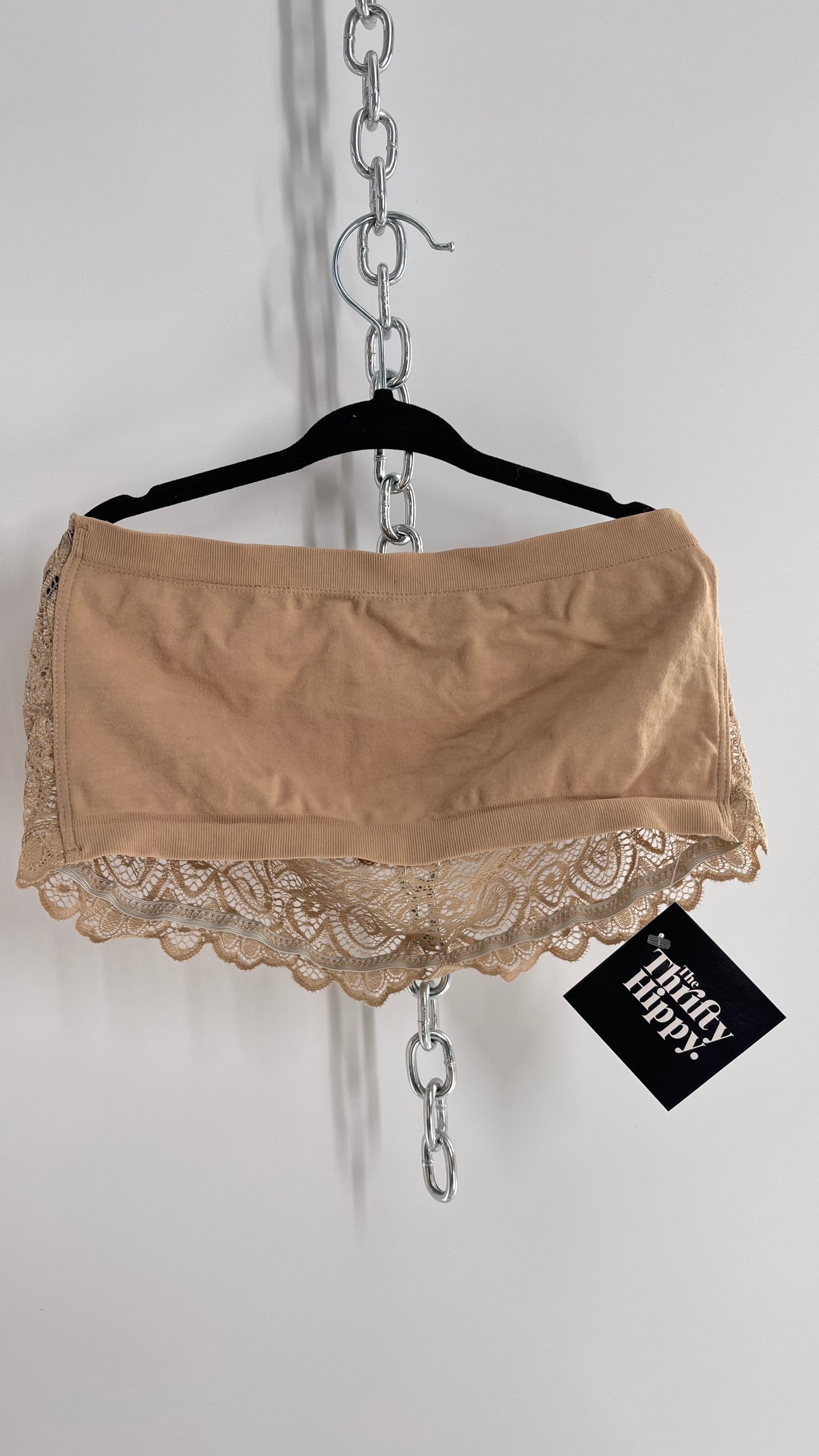 Intimately Free People Neutral Tan Lace Bandeau (M/L)