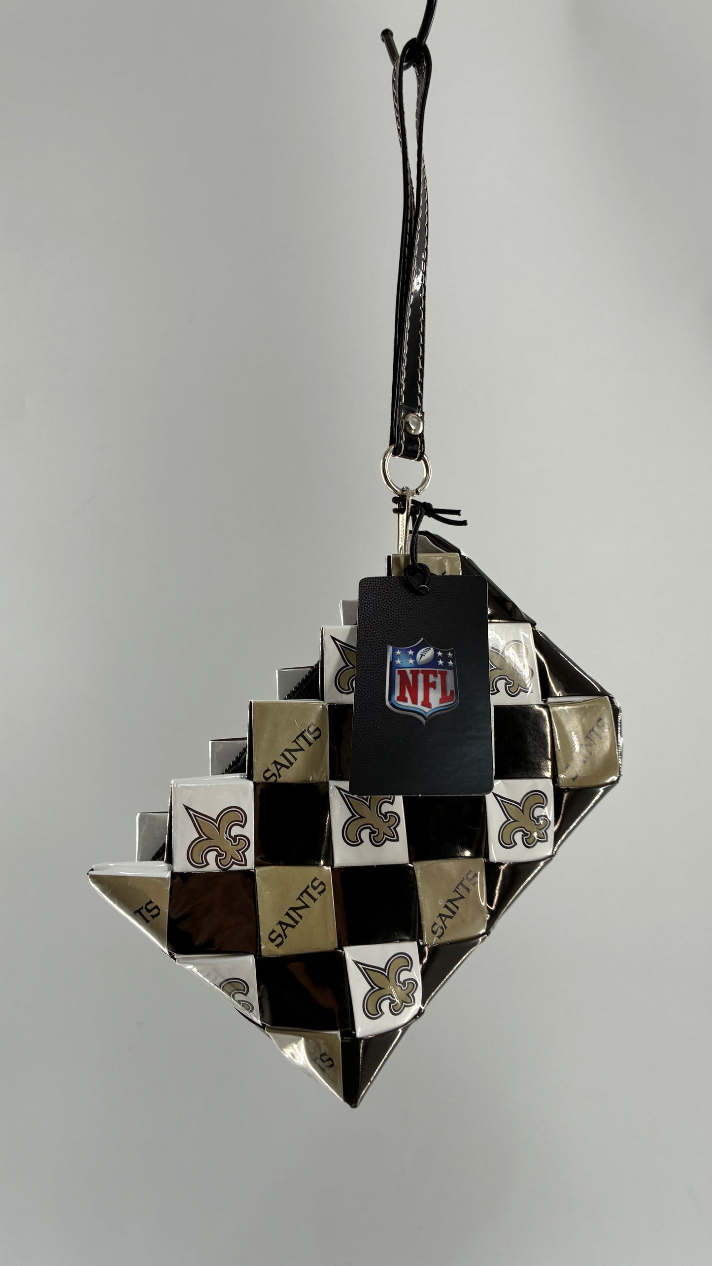 Deadstock Vintage SAINTS NFL OLLIN Made in Mexo Wristlet