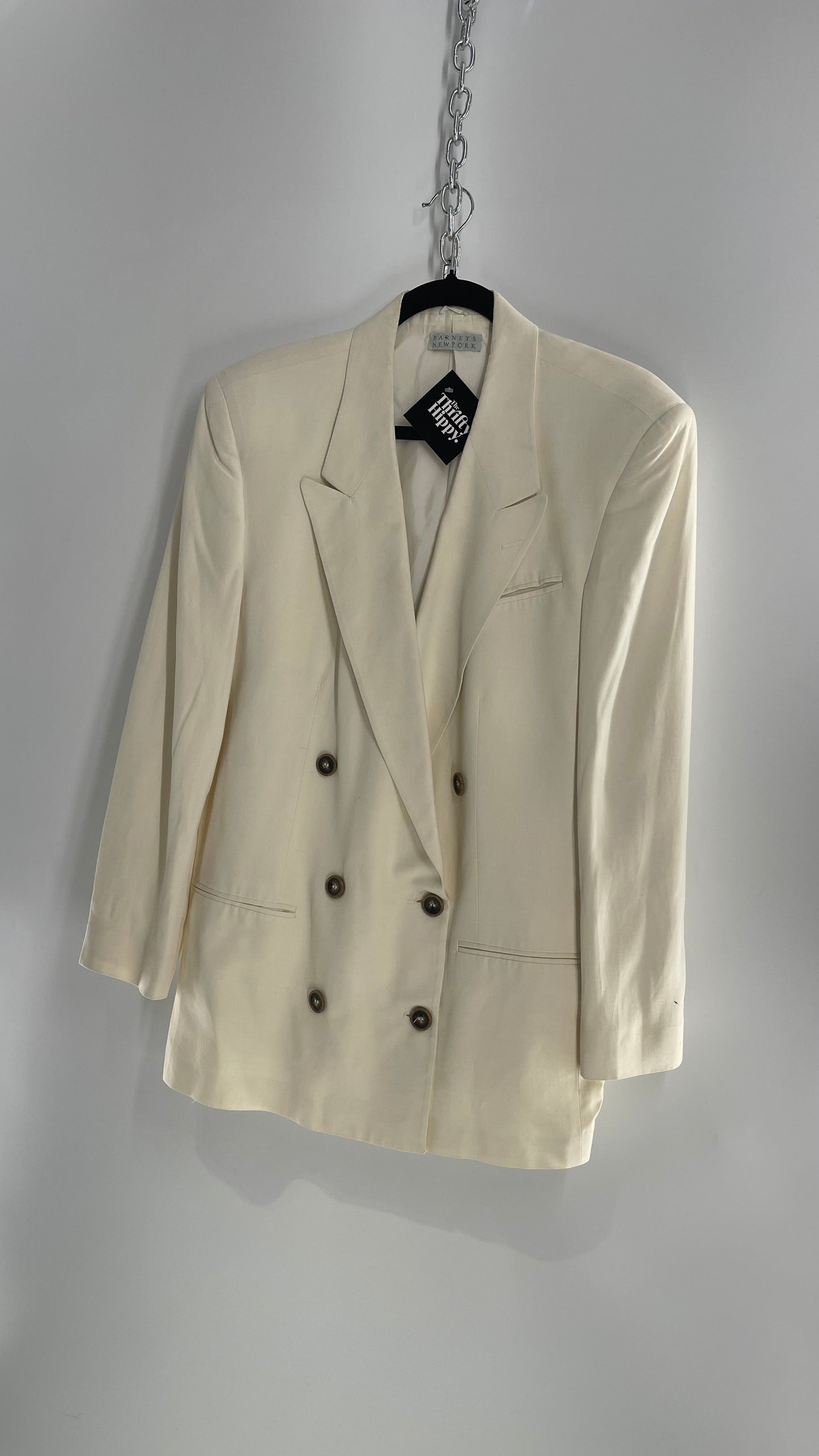 Vintage Barney’s New York Off White Power Blazer (C)(Large)