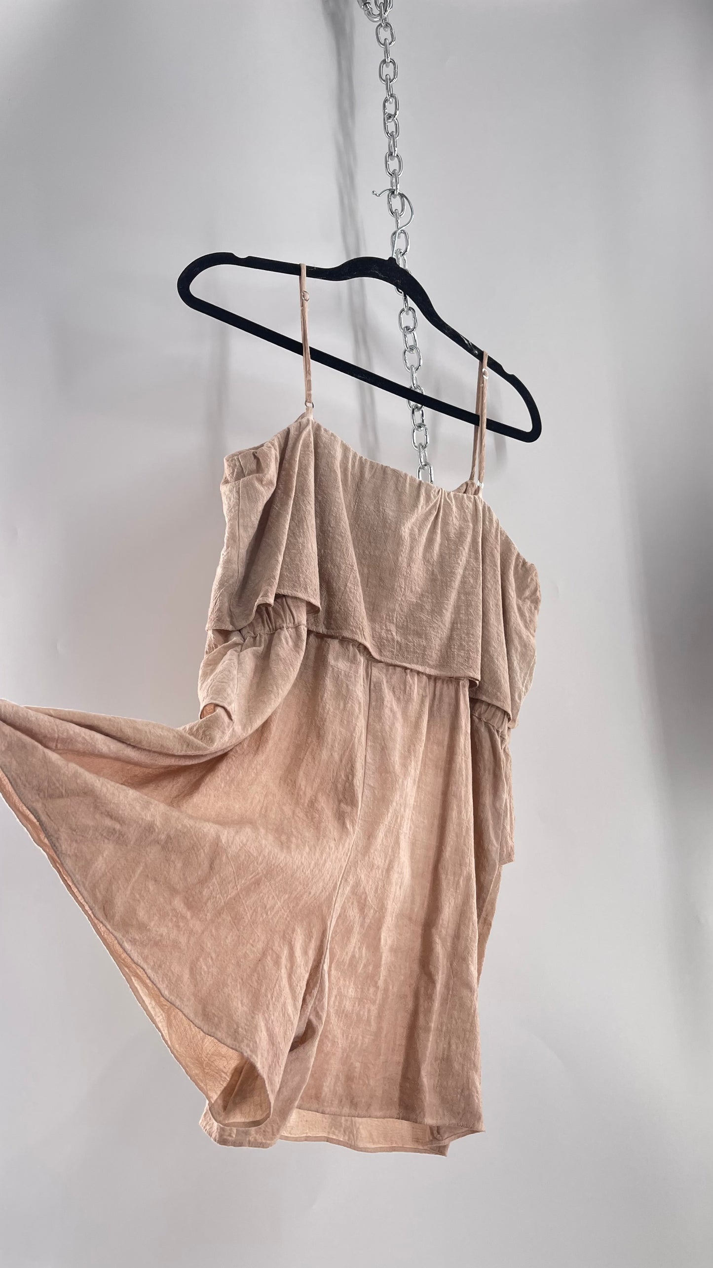 Amadi Anthropologie Crimped 100% Cotton Romper (XL)