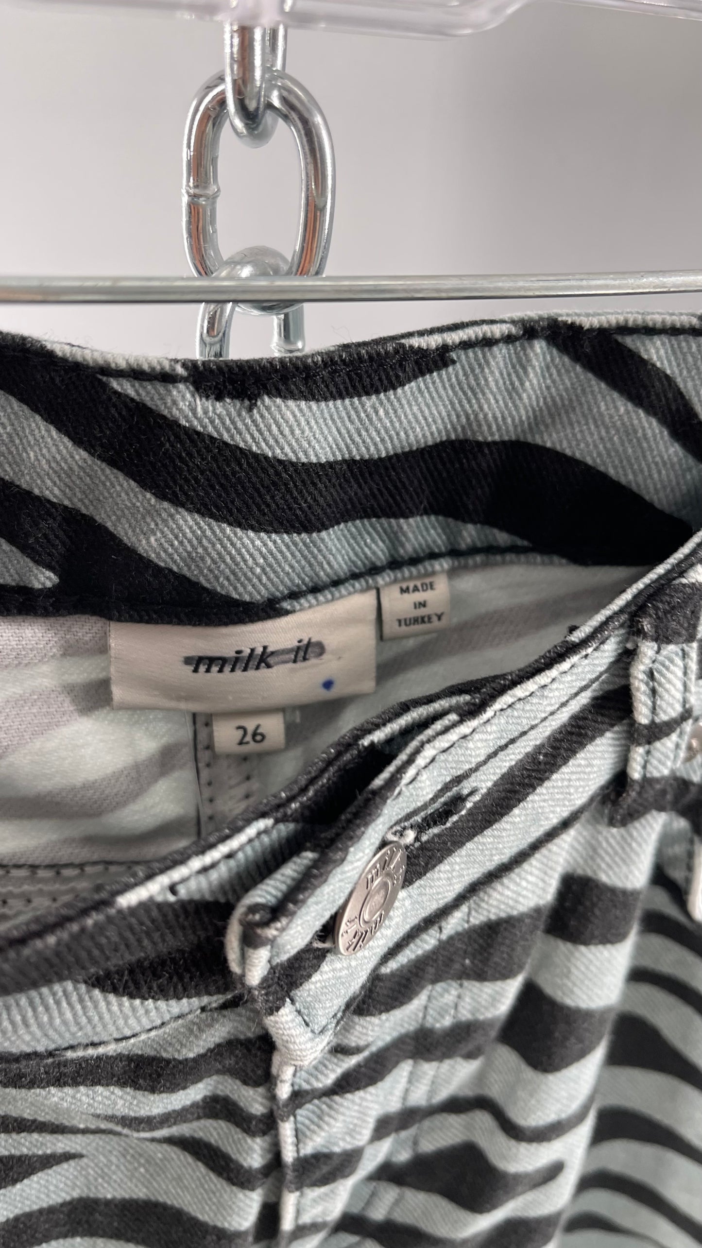 Milk It Baby Blue Kickflares in Zebra Patterning (26)