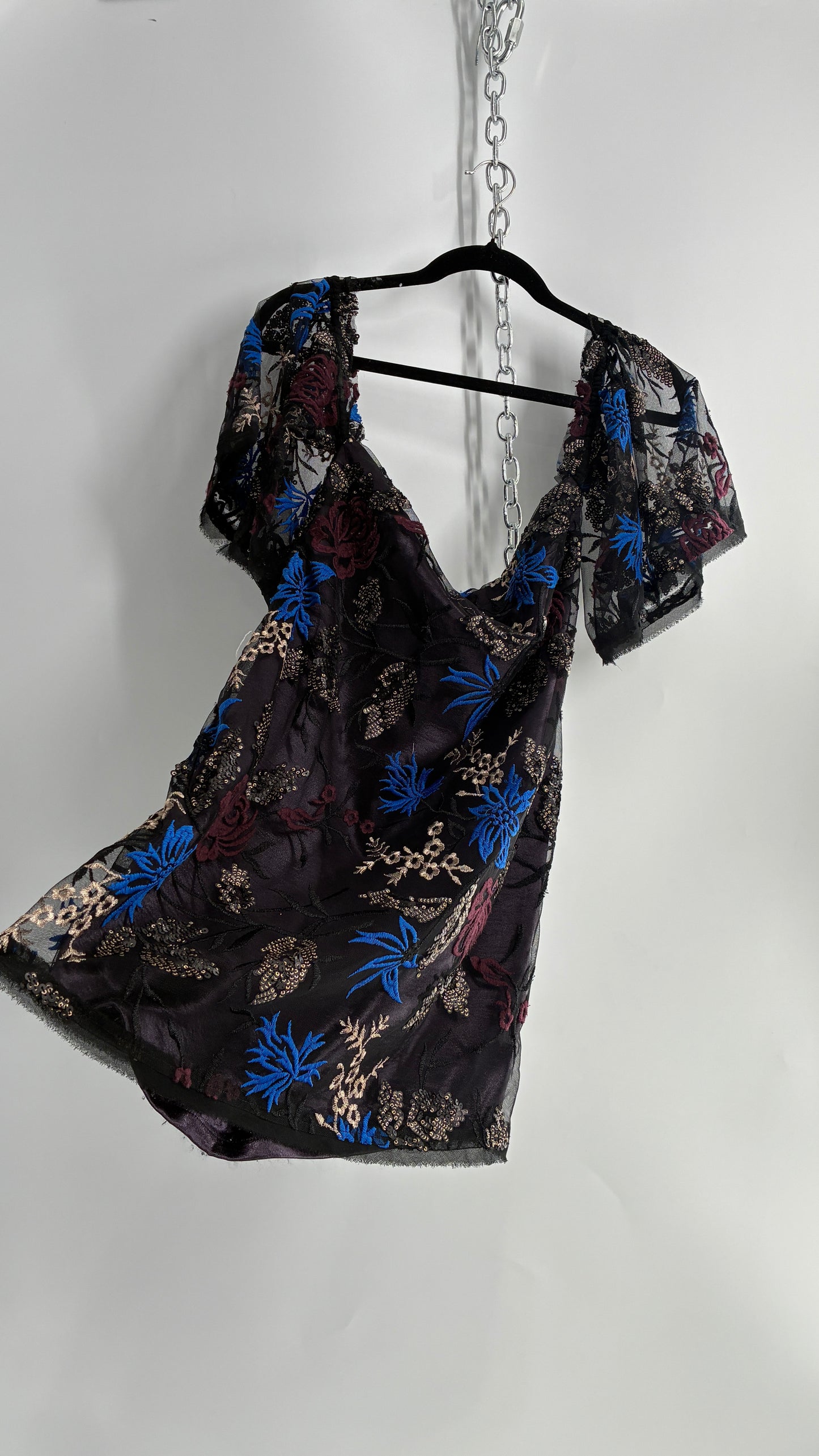 Urban Outfitters Embroidered and Embellished Dress (Small)