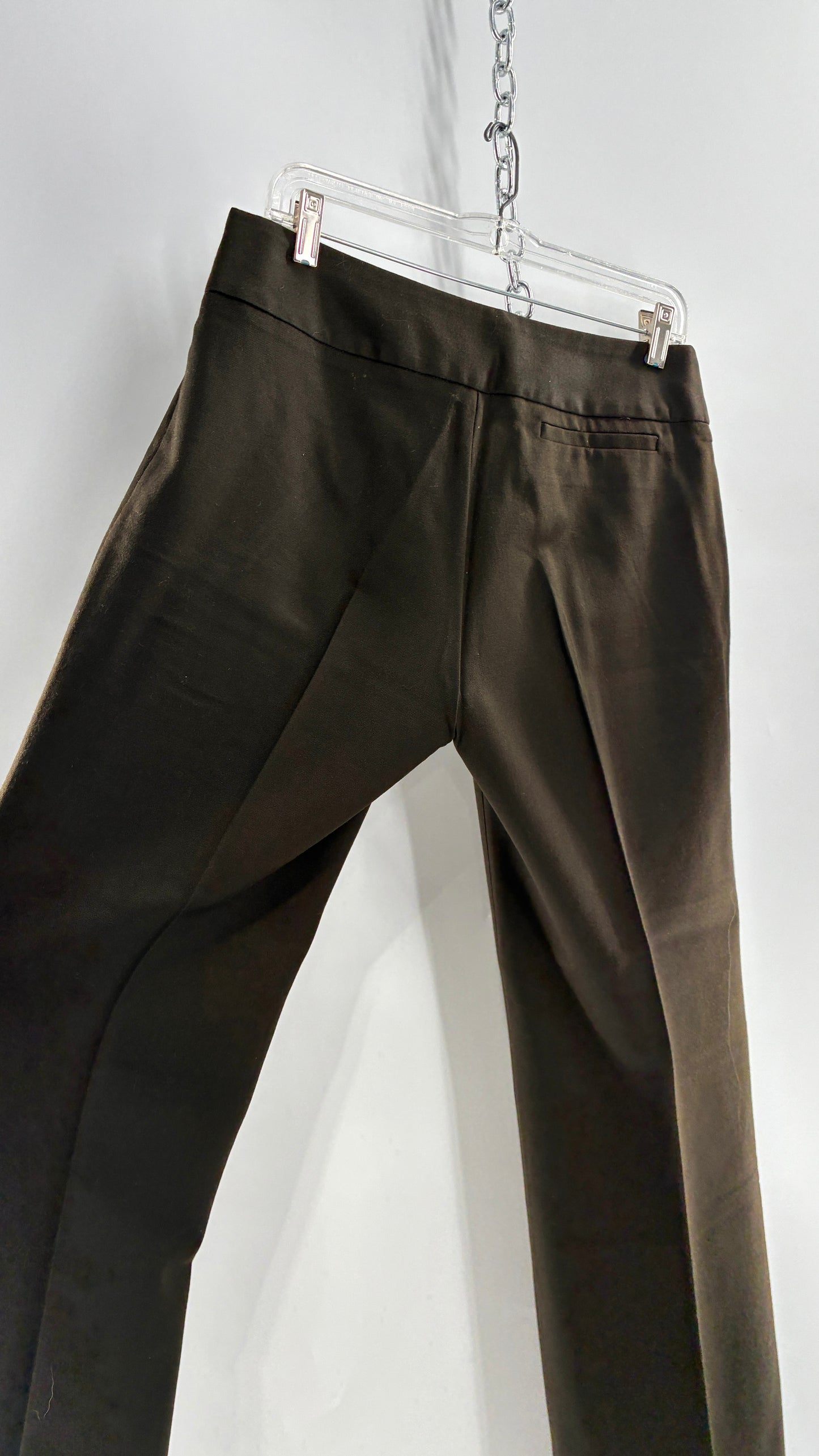 Vintage United Colors of Benneton 98% Pure Virgin Wool Brown Trousers Made in Portugal (44)