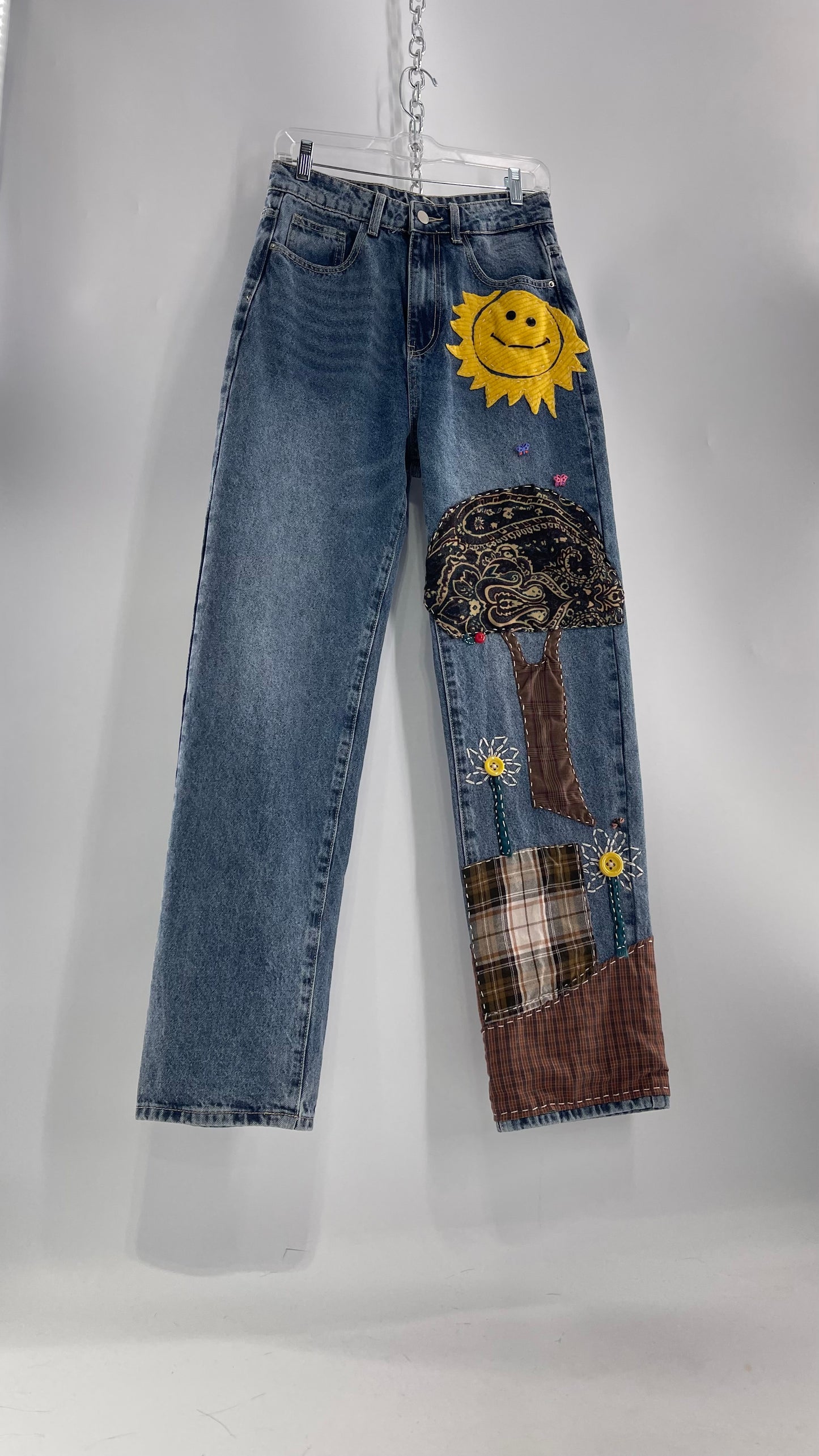 CUSTOM Hand Made Hand Sewn Patchwork Sun Dazed Denims (26)