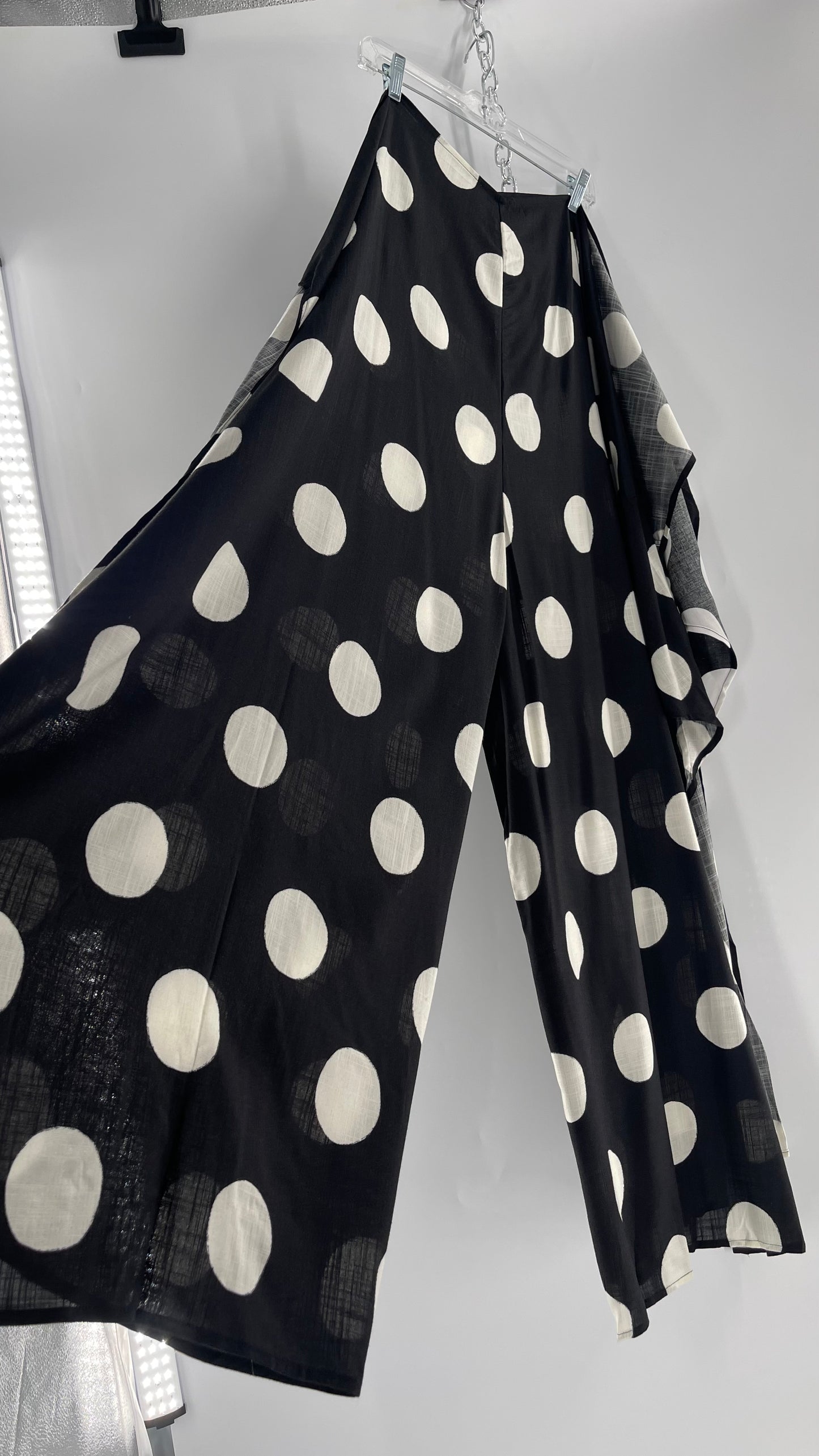 Handmade 9 in 1 Black/White Polka Dot Jumpsuit (One Size) •AS SEEN ON TIKTOK•