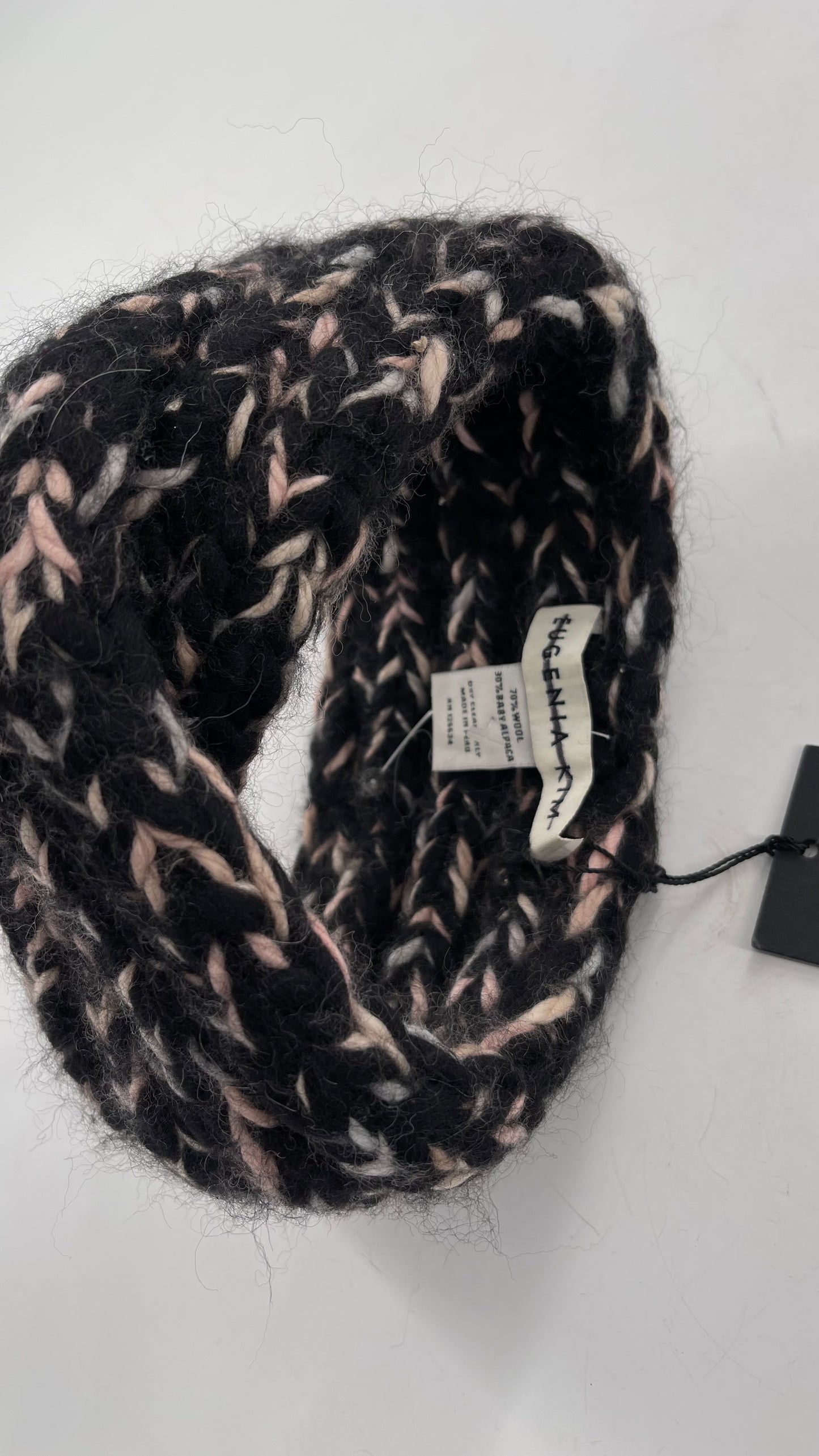 Eugenia Kim Black Pink White Thick Knit Headband