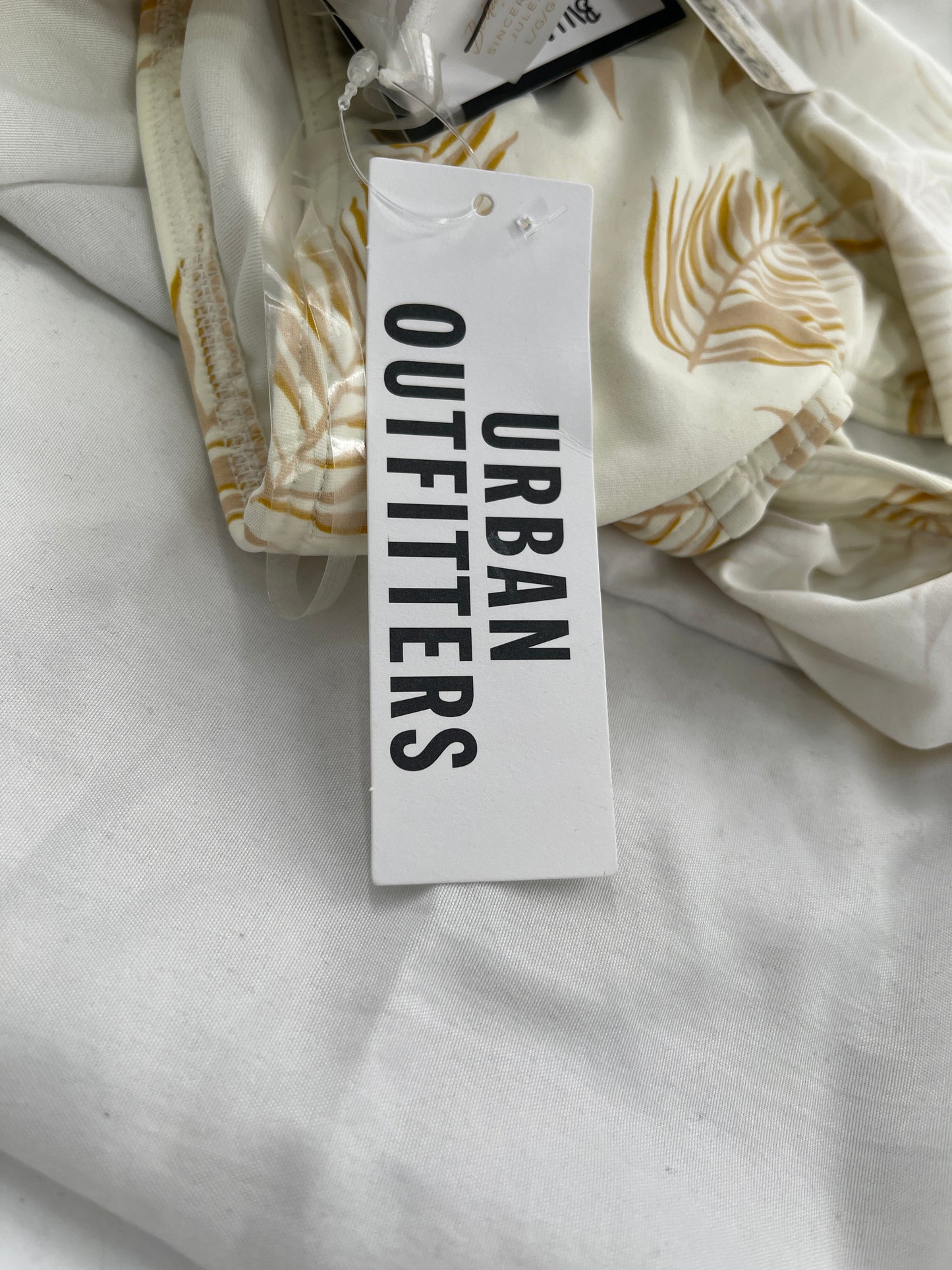 Urban Outfitters Palm Leaves Ruffled One Shoulder with Tags Attached (Large)