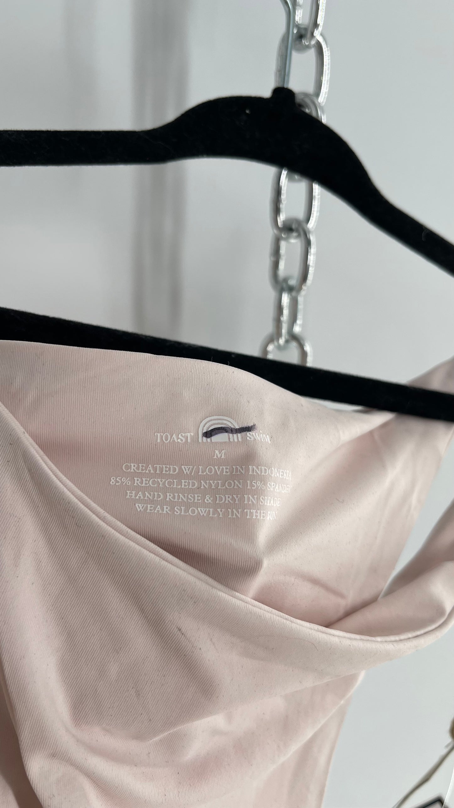 TOAST SWIM Light Pink Swim Bottoms (Medium)