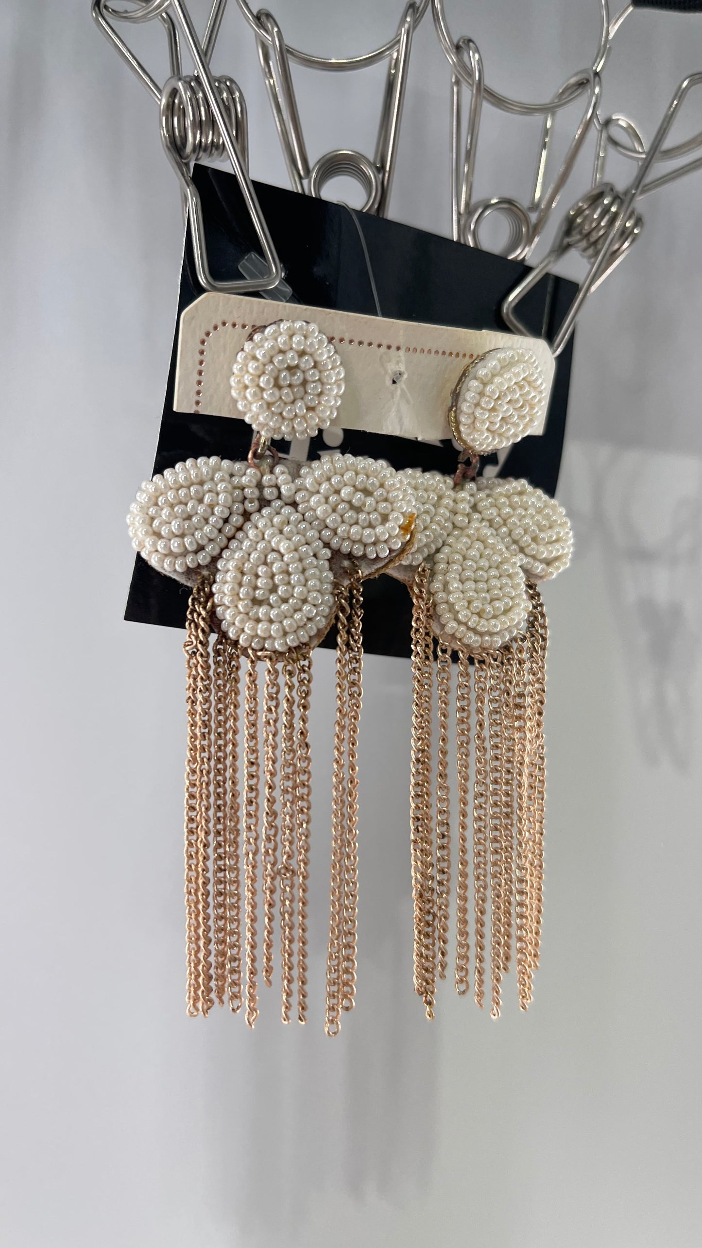Vintage Pearl Chainlink Earring