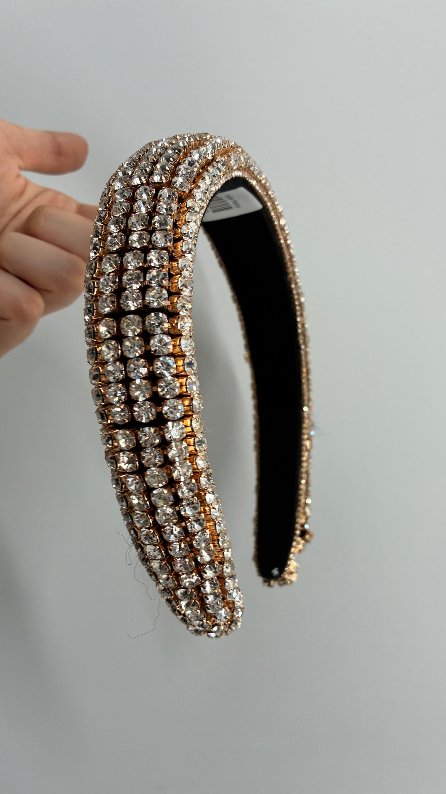Rhinestone Encrusted Gold Headband