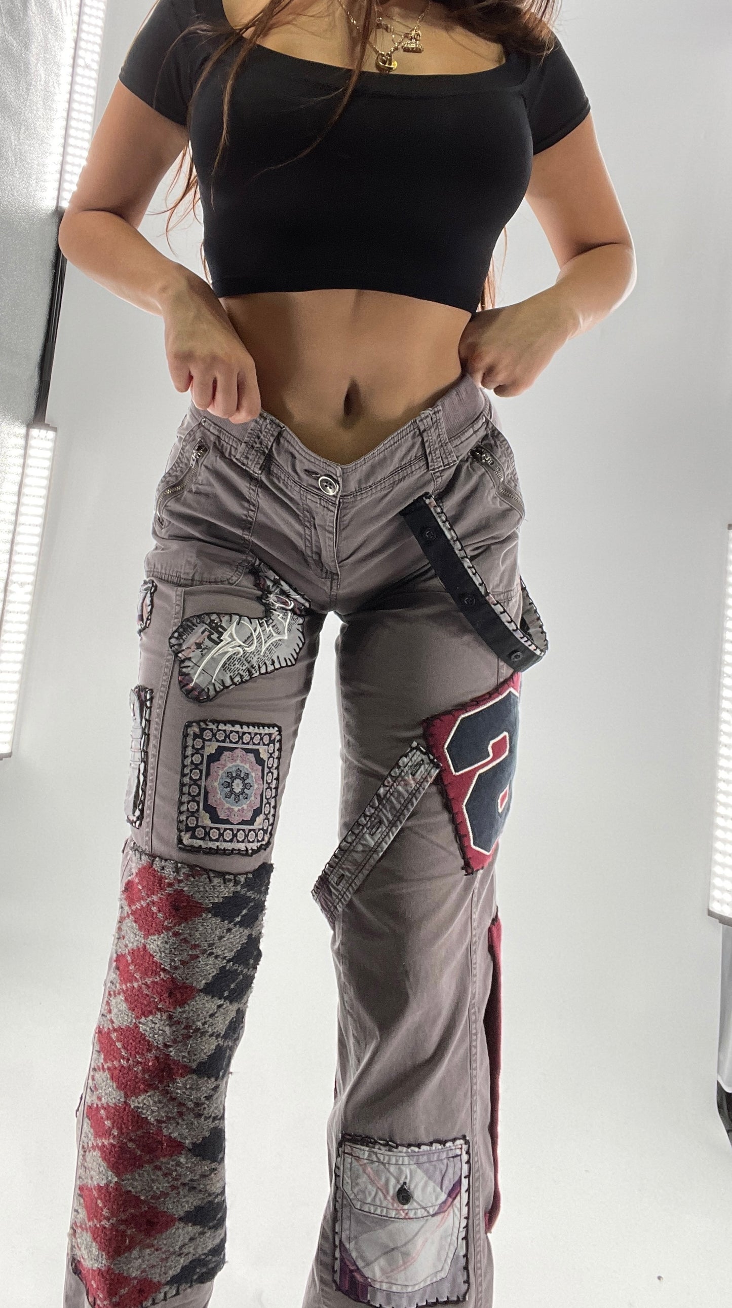 CUSTOM Handmade Patchwork Straight Legs (4)