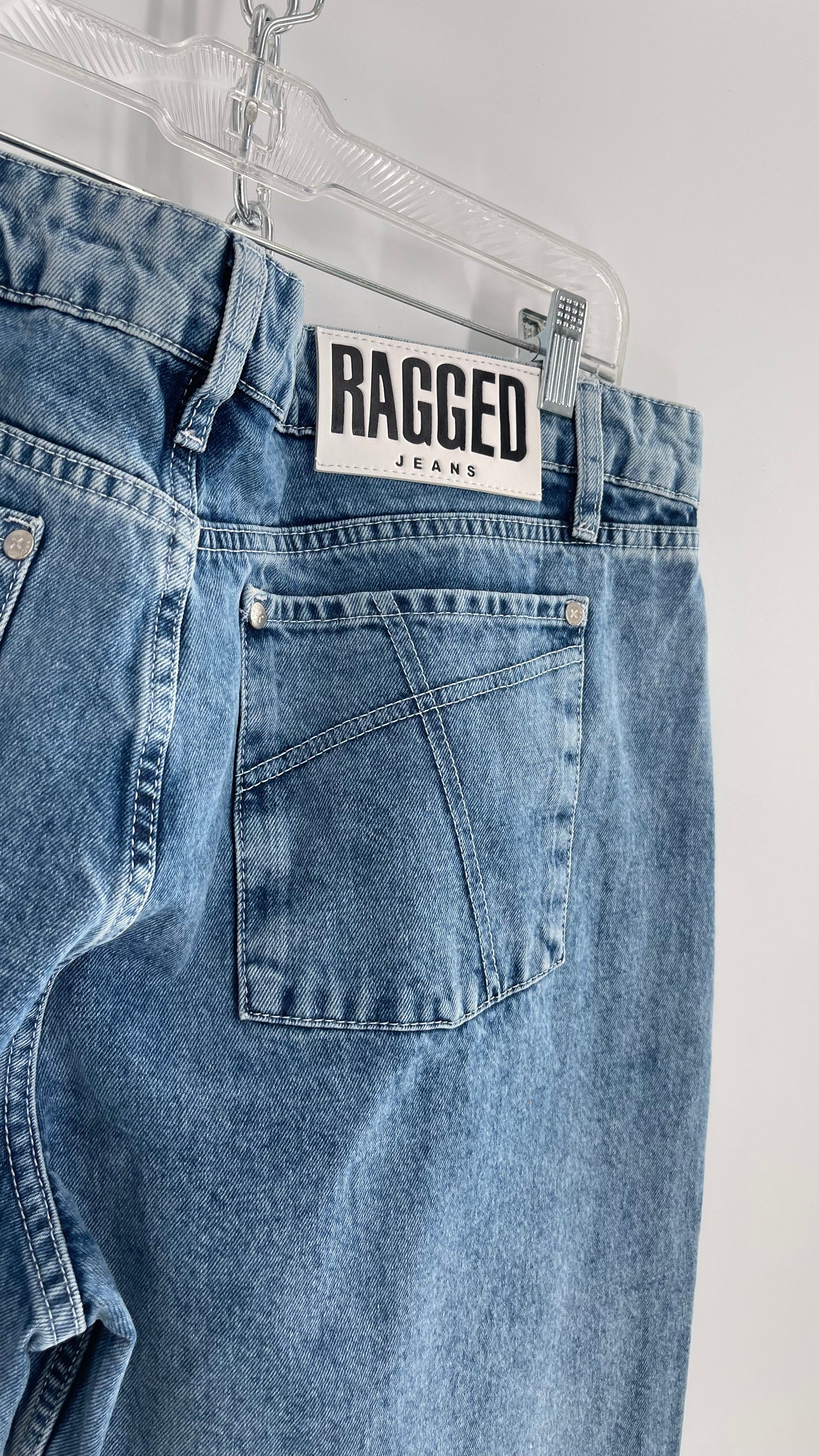 Ragged Priest Light Wash Straight Leg Jeans (36)