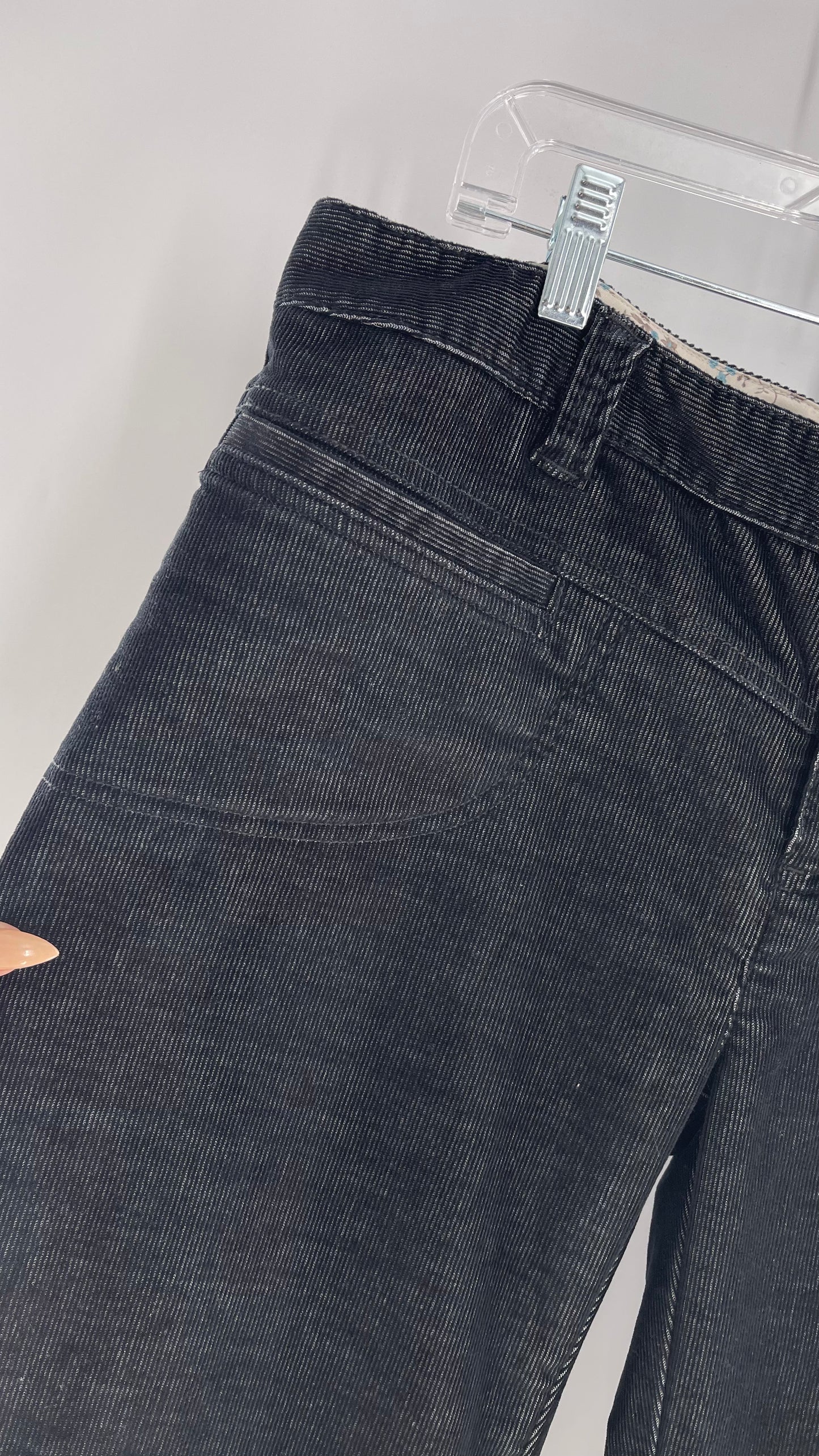 Athleta Black Flare Corduroy Pants (Size 14/L)